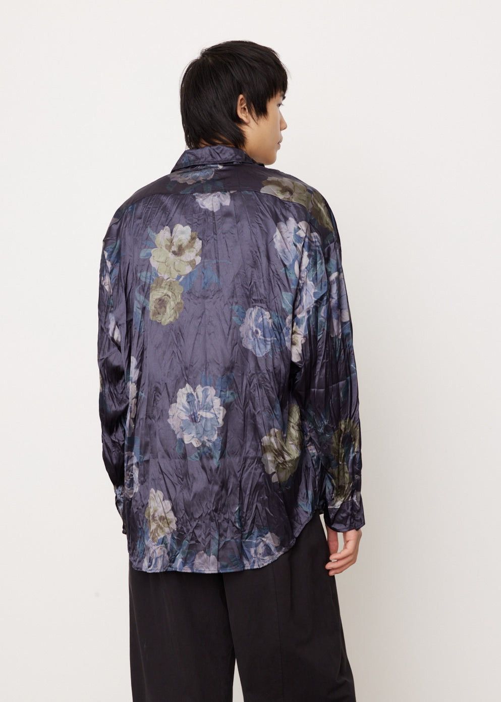 Acne Studios Acne Studios - Setar Long Sleeve Crinkled Shirt Size US M / EU 48-50 / 2 - 2 Thumbnail