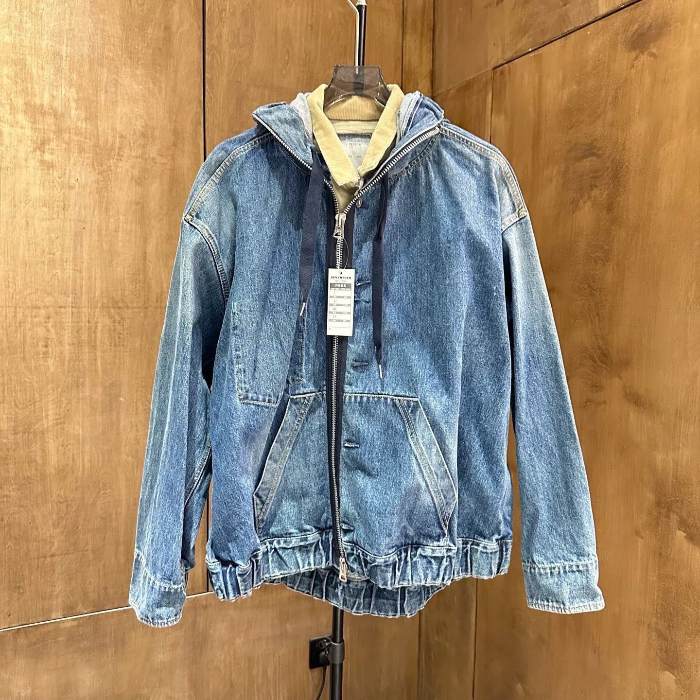 Sacai Sacai Blue Washed Denim Zip Jacket Size US S / EU 44-46 / 1 - 1 Thumbnail