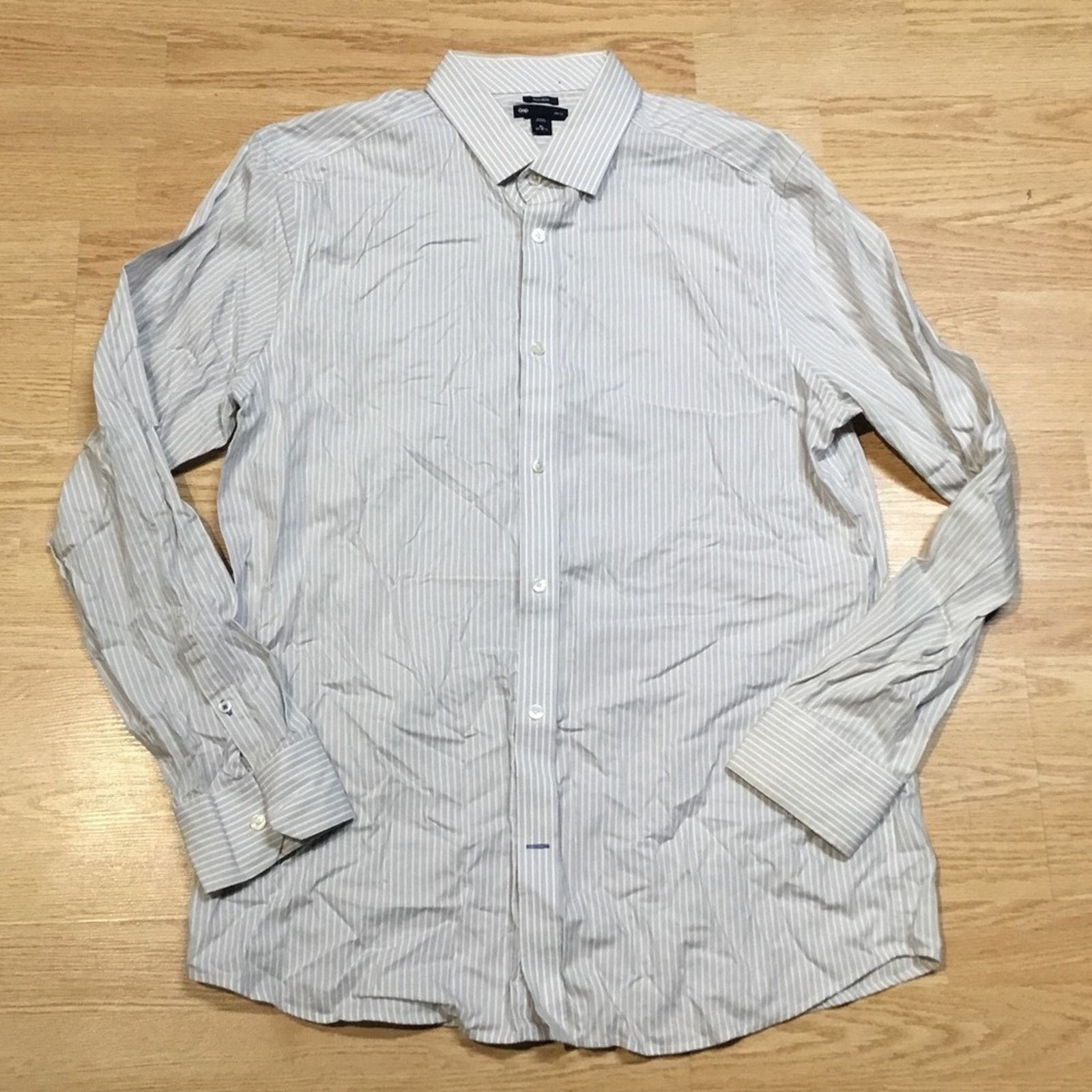 Gap Gap Non Iron Slim Fit Button Down Shirt Size US XL / EU 56 / 4 - 4 Thumbnail