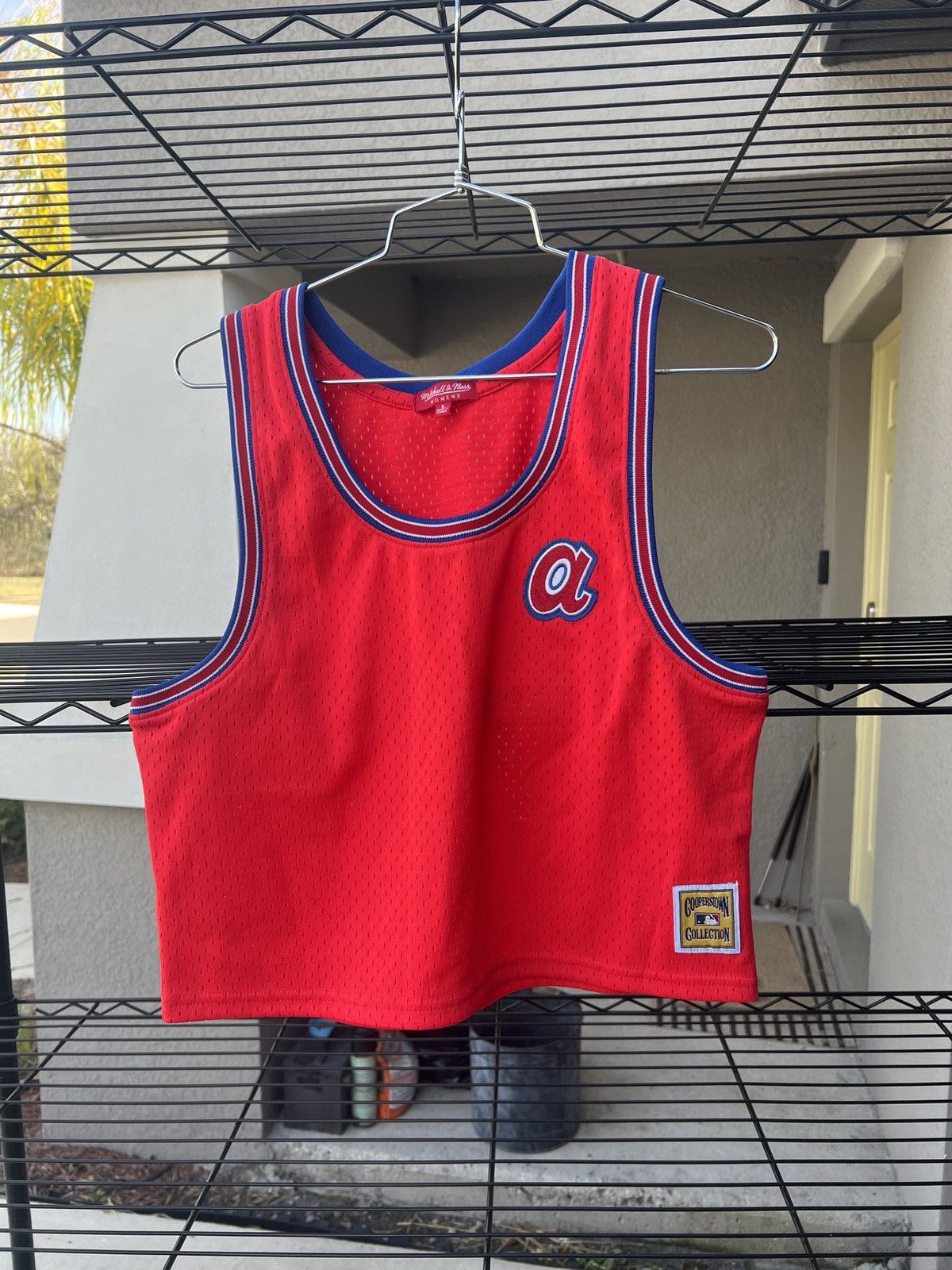 Mitchell & Ness Mitchell & Ness Atlanta Braves Crop Top Size L / US 10 / IT 46 - 1 Thumbnail