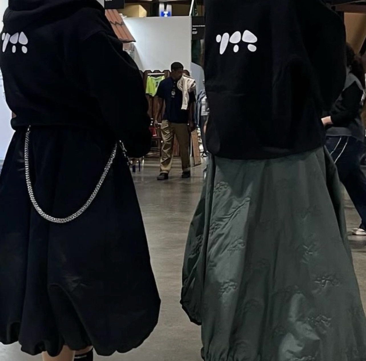 HUTCH Dawn Color Block Wrap Skirt