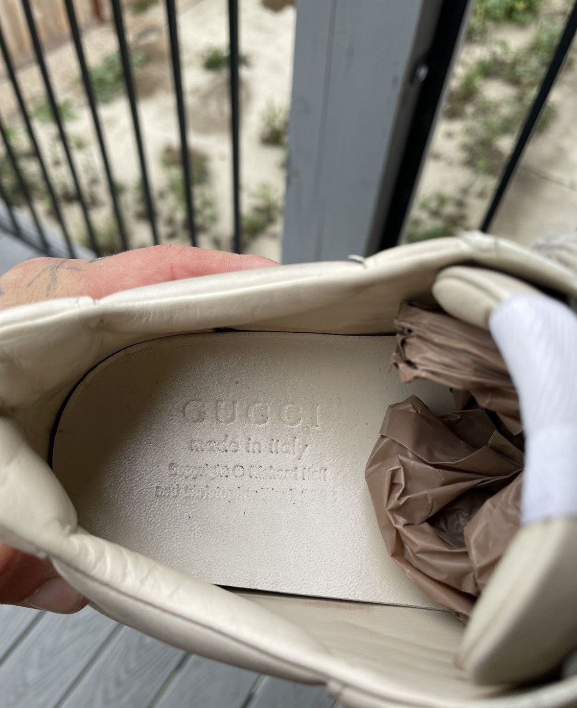 Gucci Gucci 'think/thank' Print Rhyton Sneaker Dad Shoe Size US 10 / EU 43 - 5 Thumbnail