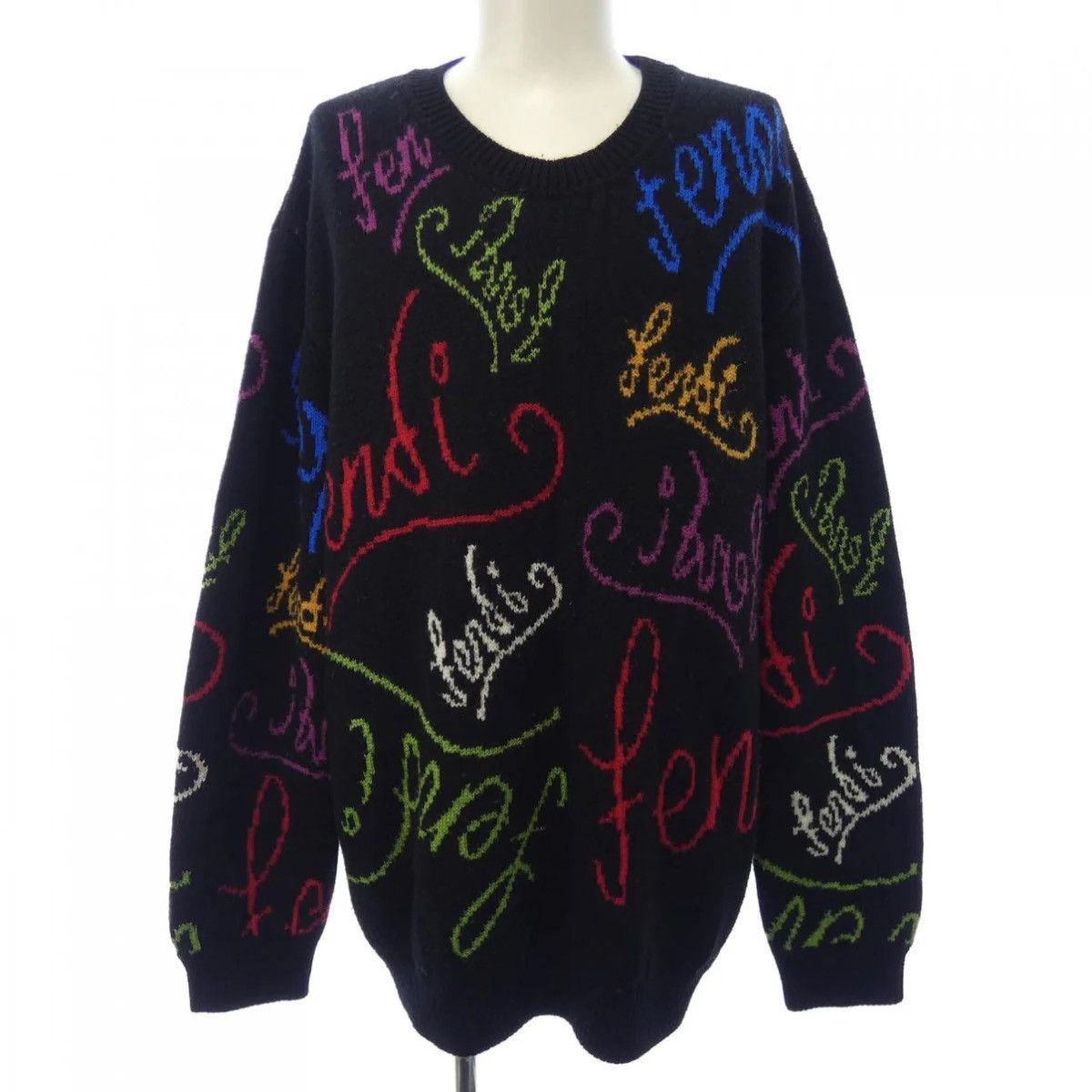 Fendi Fendi Artist Allover Knit Crewneck Sweater – FW21 Size US S / EU 44-46 / 1 - 7 Thumbnail