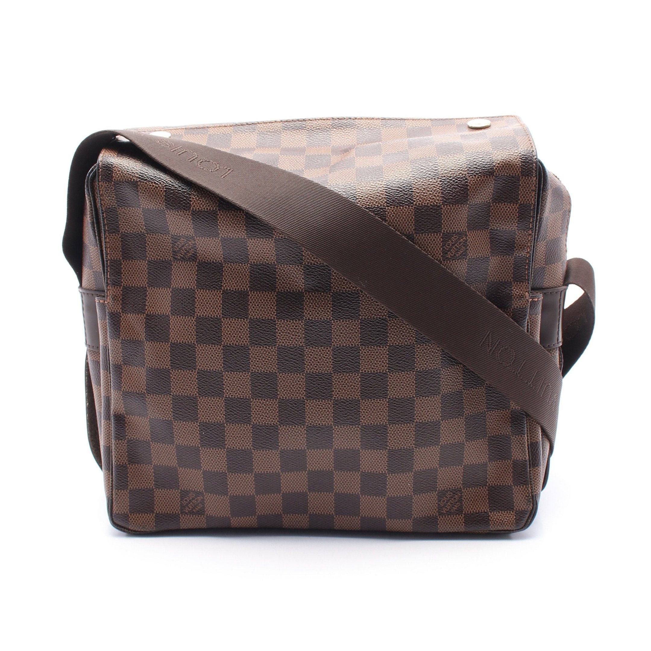 Louis Vuitton Louis Vuitton Naviglio Damier Ebene Shoulder Bag Leather Brown Size ONE SIZE - 1 Thumbnail