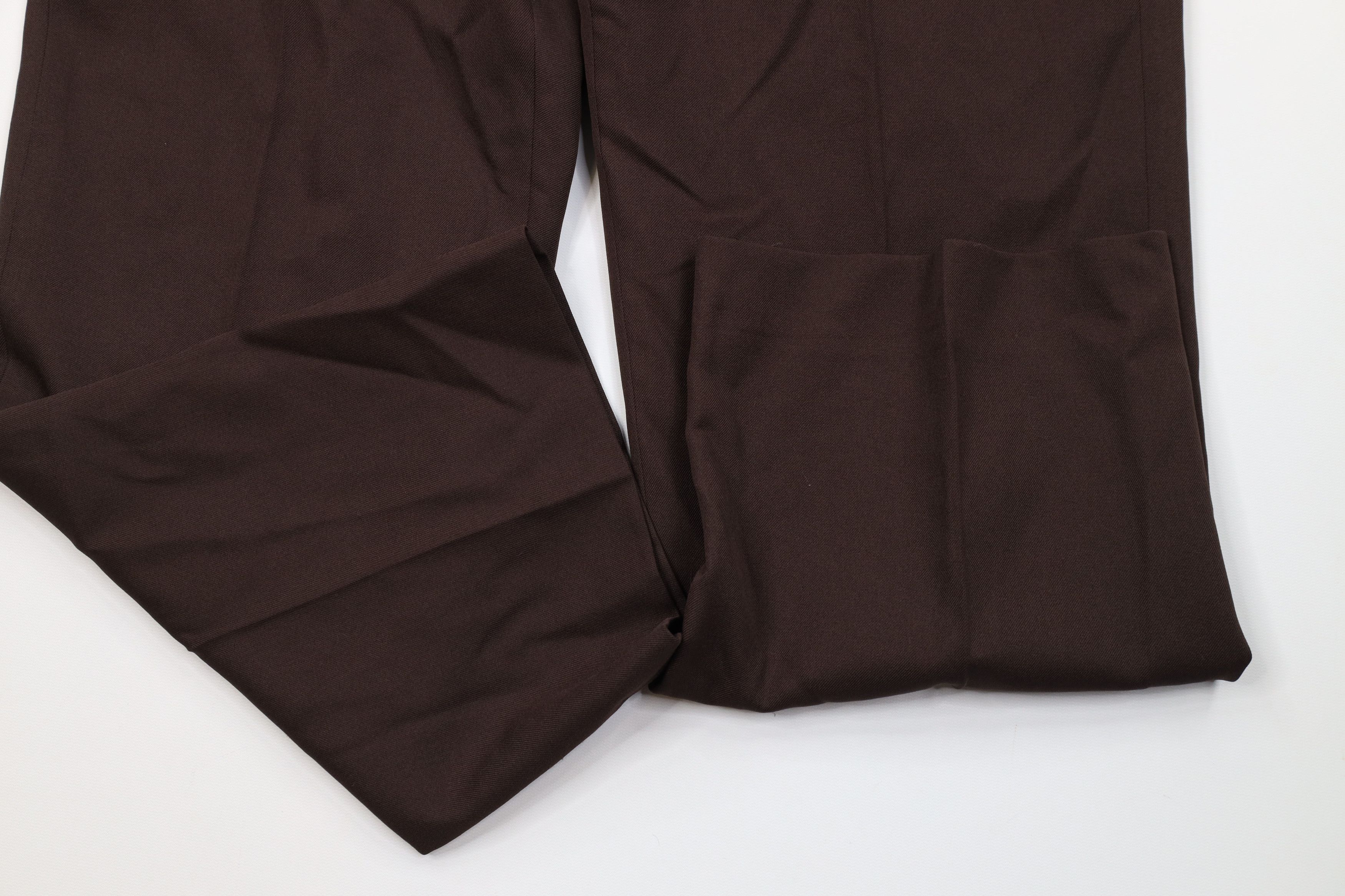 Vintage Vintage 90s Streetwear Flared Wide Leg Chino Pants Brown Size US 38 / EU 54 - 5 Thumbnail