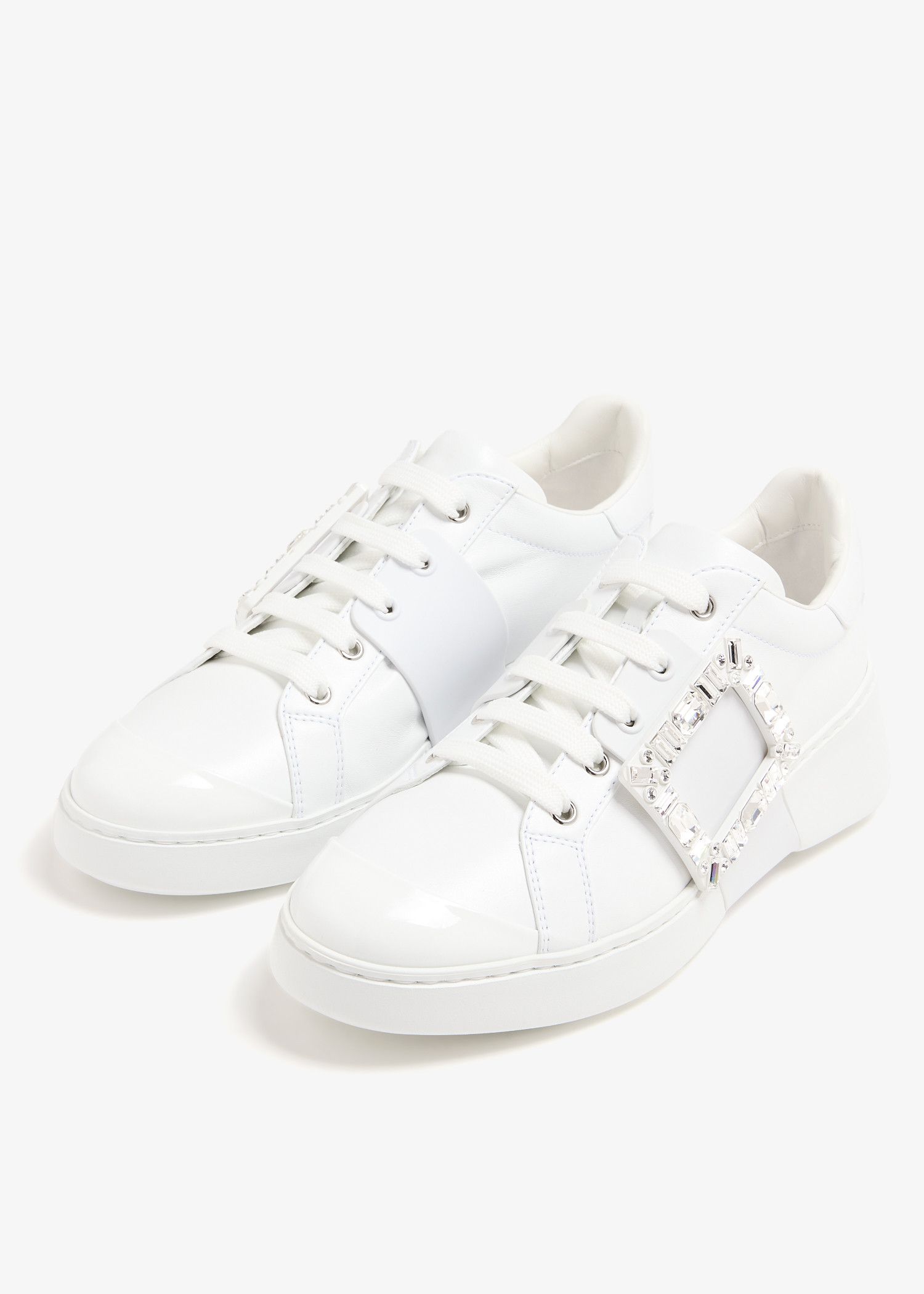 Roger Vivier o1s22i1n0325 Leather Low-Top Sneakers in White Size US 11 / IT 41 - 5 Thumbnail