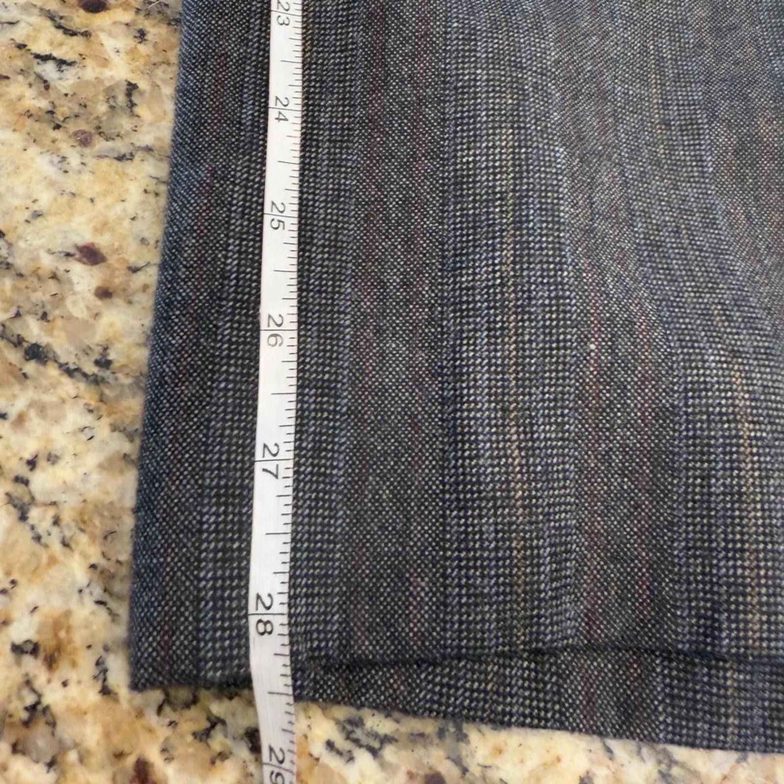 Other Gray plaid pure new wool trousers 32” waist FLAW Size 30" / US 8 / IT 44 - 9 Thumbnail