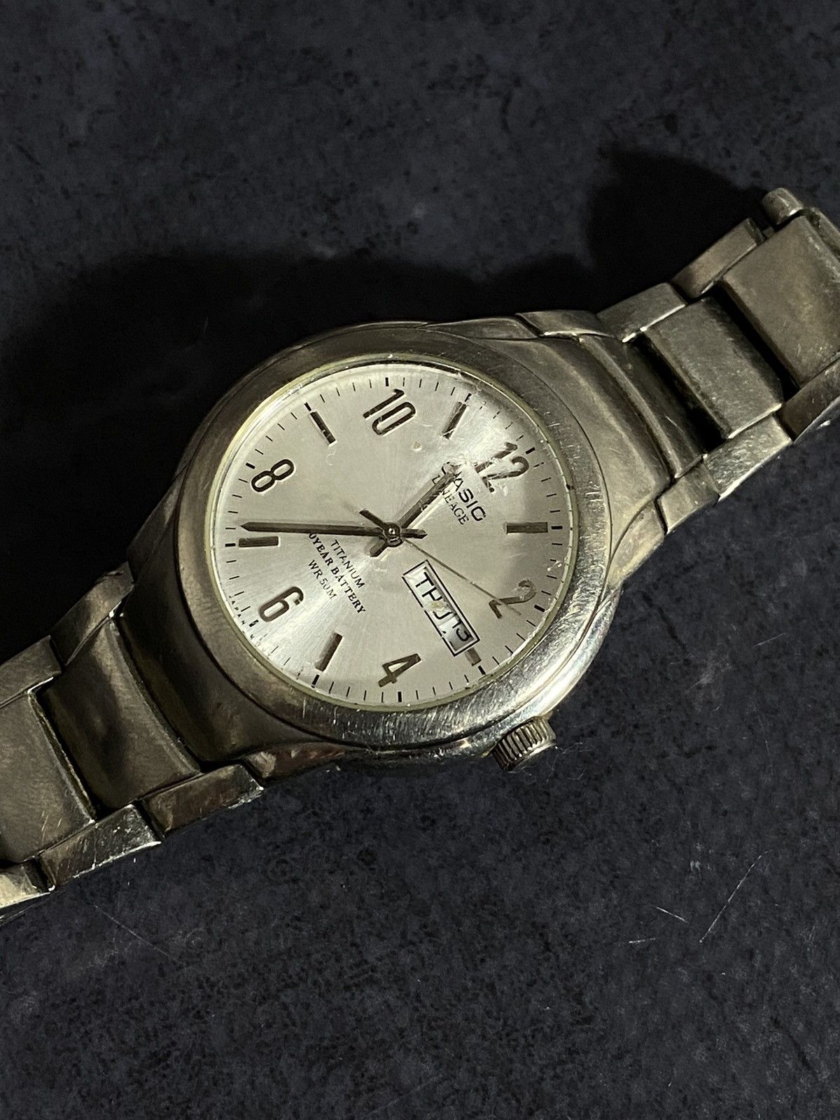 Casio Casio Titanium Silver Dial Watch Steel Japanese Brand Size ONE SIZE - 7 Thumbnail