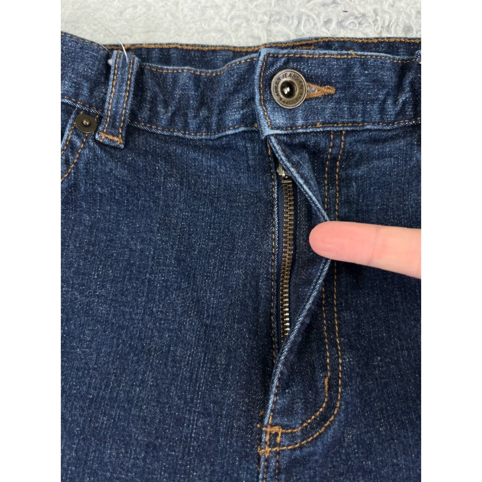 Ralph Lauren VINTAGE Ralph Lauren Jeans Women 10 Denim Straight 29x28 Blue - Classic USA Fit Mens? Size 32" / US 10 / IT 46 - 5 Thumbnail