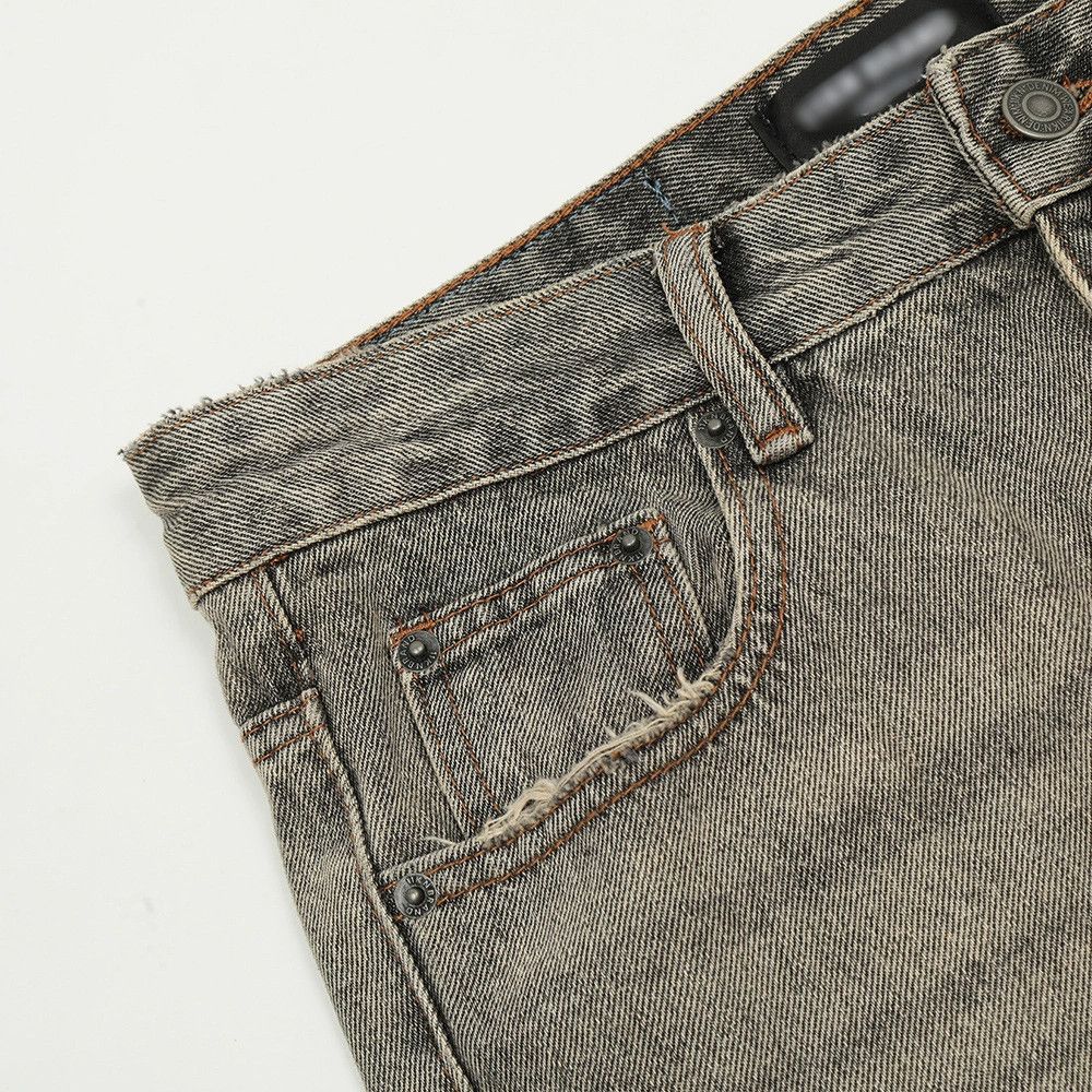 Vintage Men's hippie trend distressed washed flared jeans Size US 32 / EU 48 - 3 Thumbnail