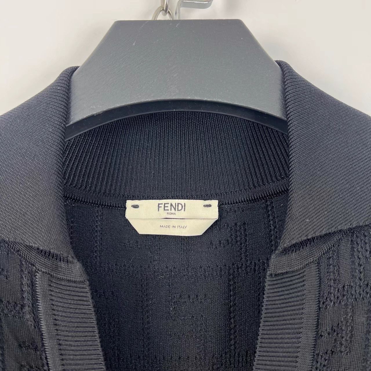 Fendi Fendi Black FF All-Over Print Cutout Knit Dress K12 Size XS / US 0-2 / IT 36-38 - 3 Thumbnail