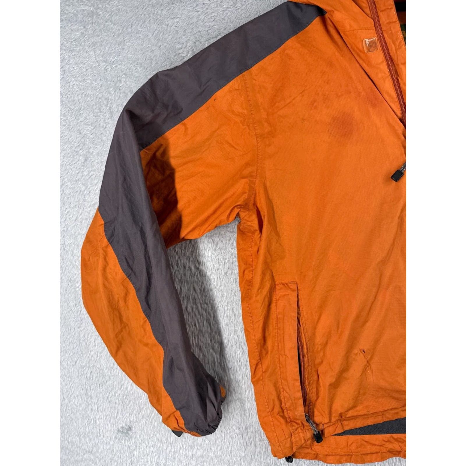 Timberland Timberland Jacket Mens Large Orange Full Zip Hooded Windbreaker Indoor Outdoor Weathergear 90s? Size US L / EU 52-54 / 3 - 3 Thumbnail