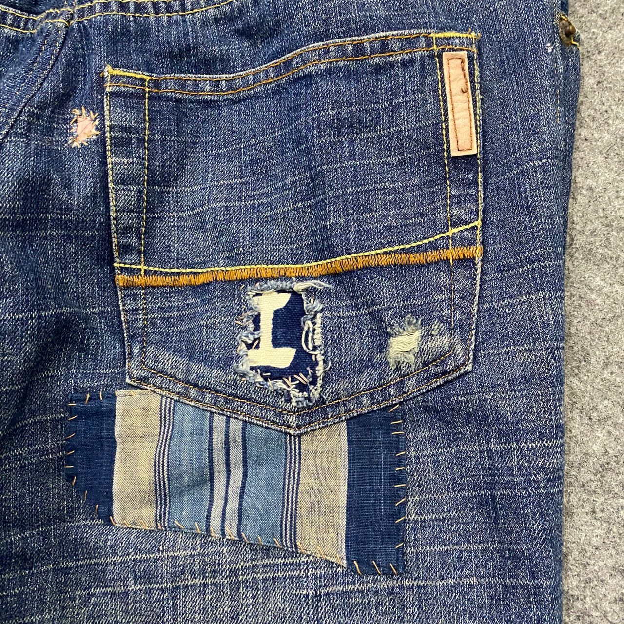 If Six Was Nine 💥Best Offer💥Vintage Ezra Fitch Patchwork Denim Size US 34 / EU 50 - 12 Thumbnail