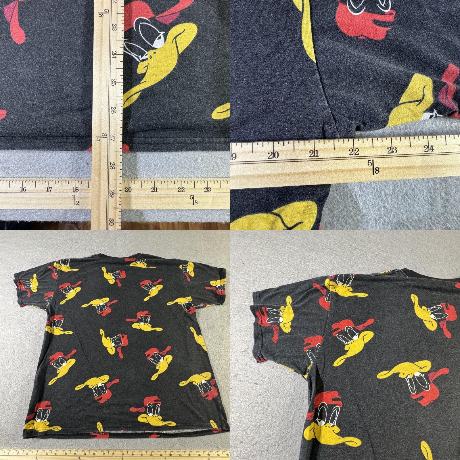 Vintage Looney Tunes Daffy Duck Shirt Mens Large All Over Print Cartoon Tee Classic Size US L / EU 52-54 / 3 - 8 Thumbnail