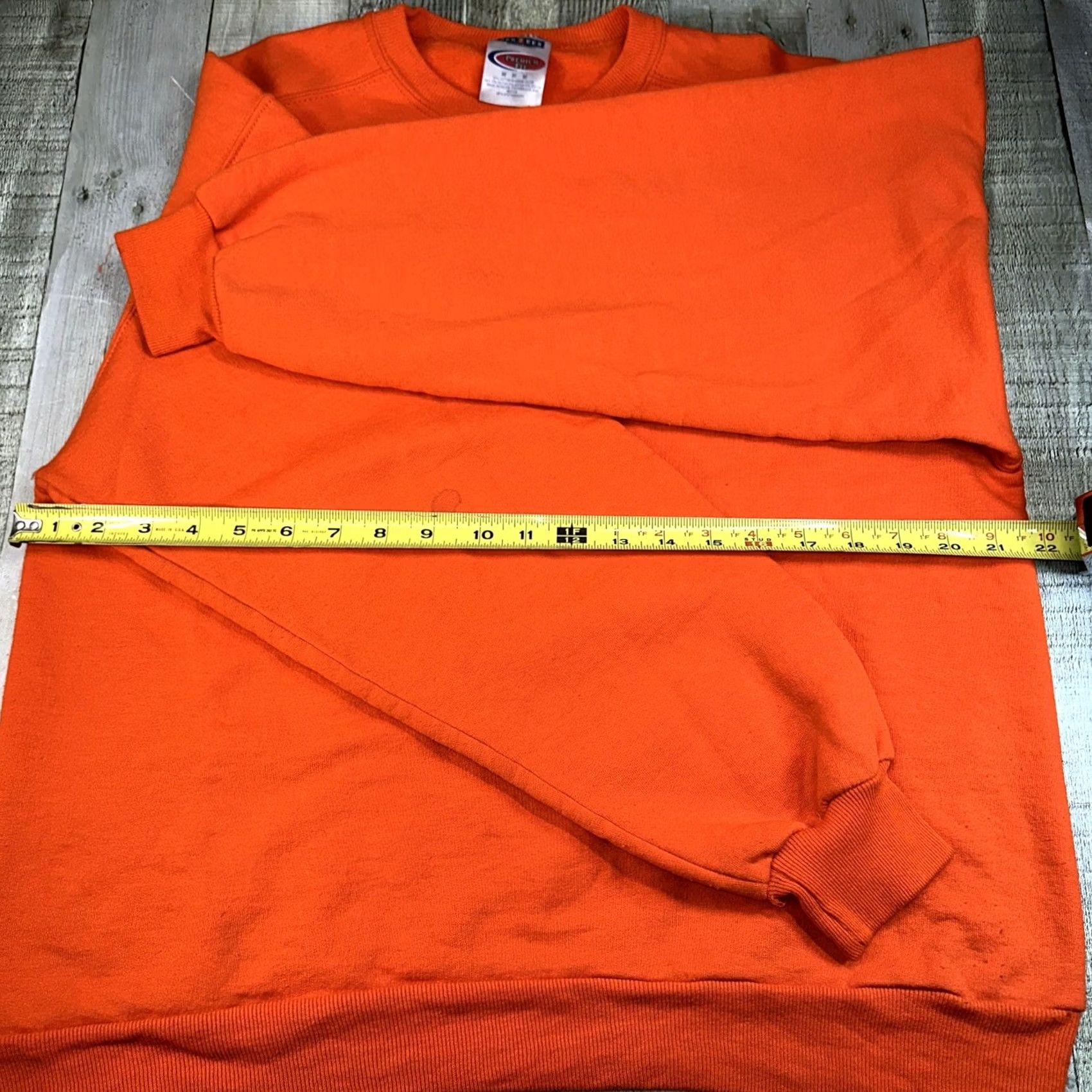 Jerzees VINTAGE Jerzees Orange Crewneck Sweater Mens Medium Cotton Blend 1990s Sportswear Beach Premium Fit Size US M / EU 48-50 / 2 - 4 Thumbnail