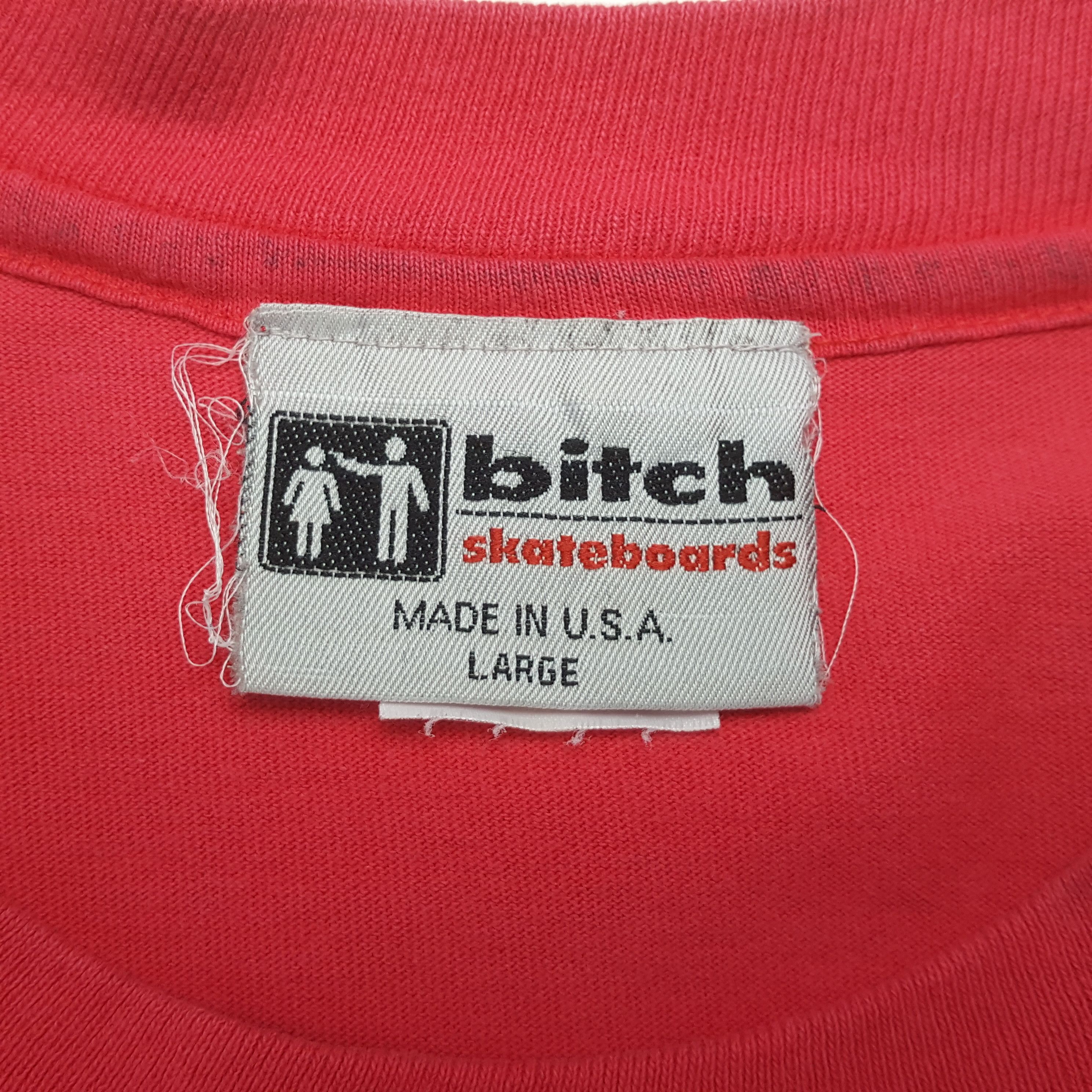 Vintage Bitch Skateboards Streetwear Style Tshirt RR11 Size US M / EU 48-50 / 2 - 4 Thumbnail