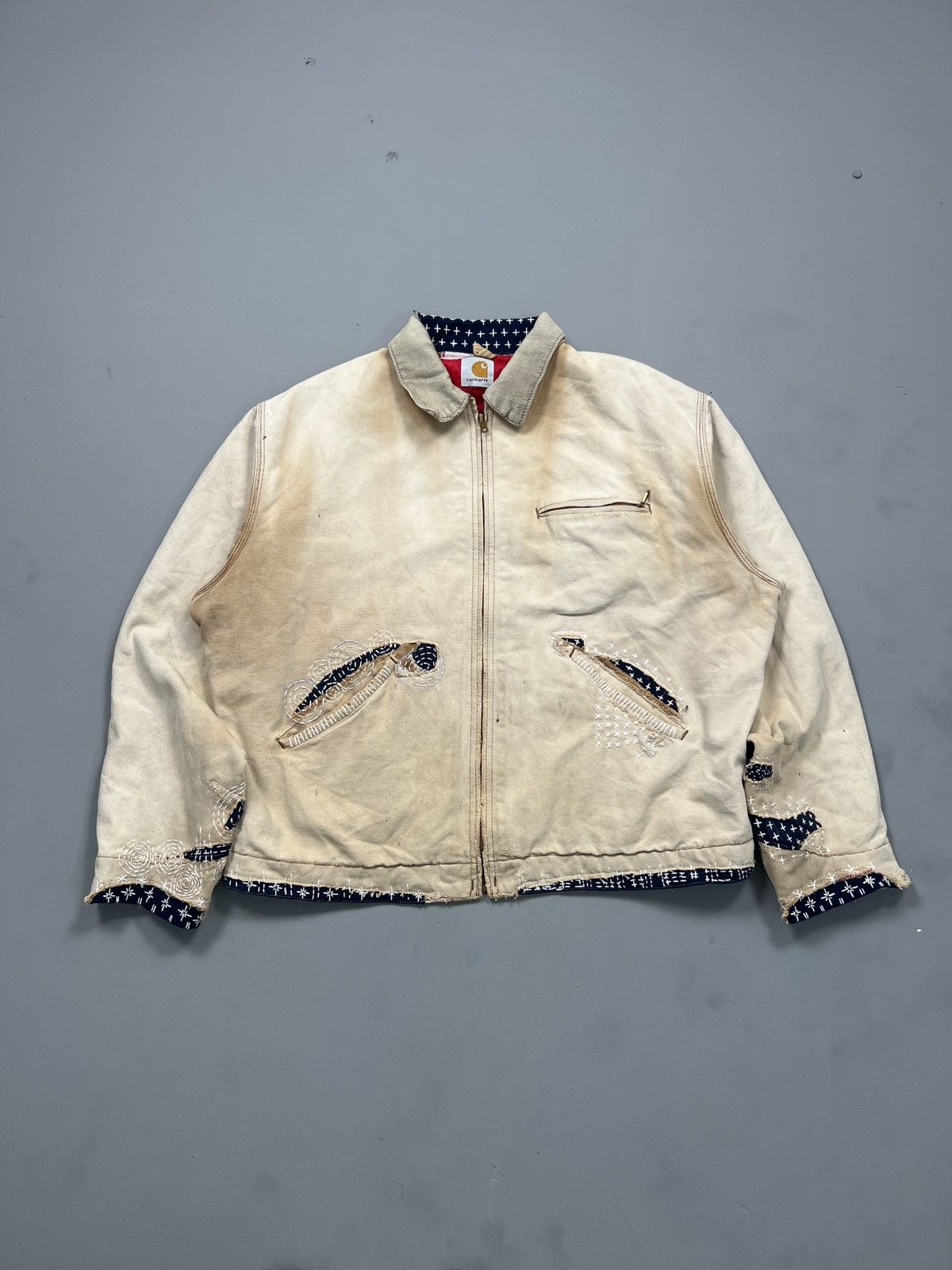Carhartt Vintage sundae Carhartt Shashiko embroidery Detroit Size US L / EU 52-54 / 3 - 1 Thumbnail