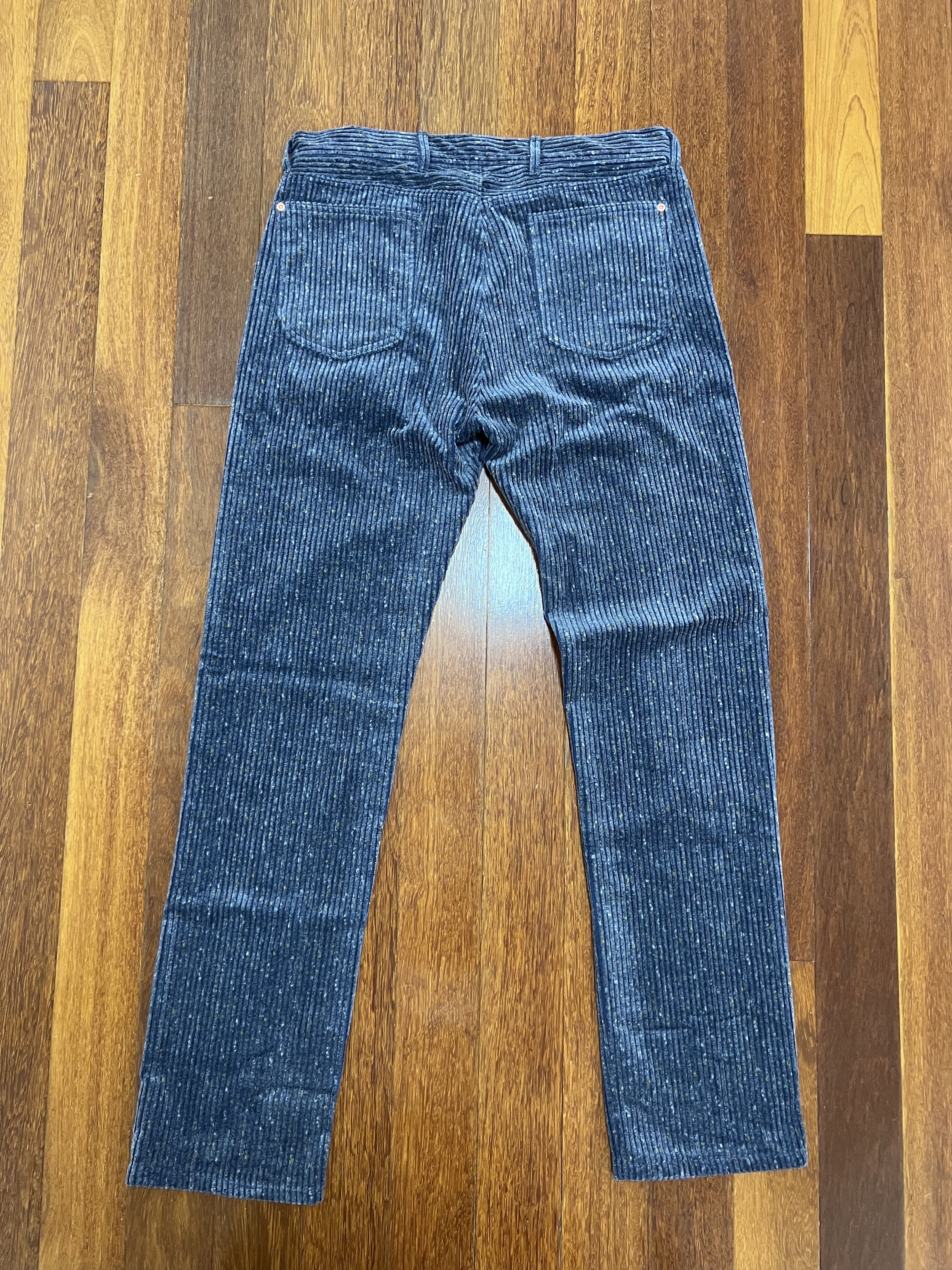 WYTHE 💚 Wythe Italian Donegal Corduroy Five Pocket Pants Blue Size US 34 / EU 50 - 4 Thumbnail