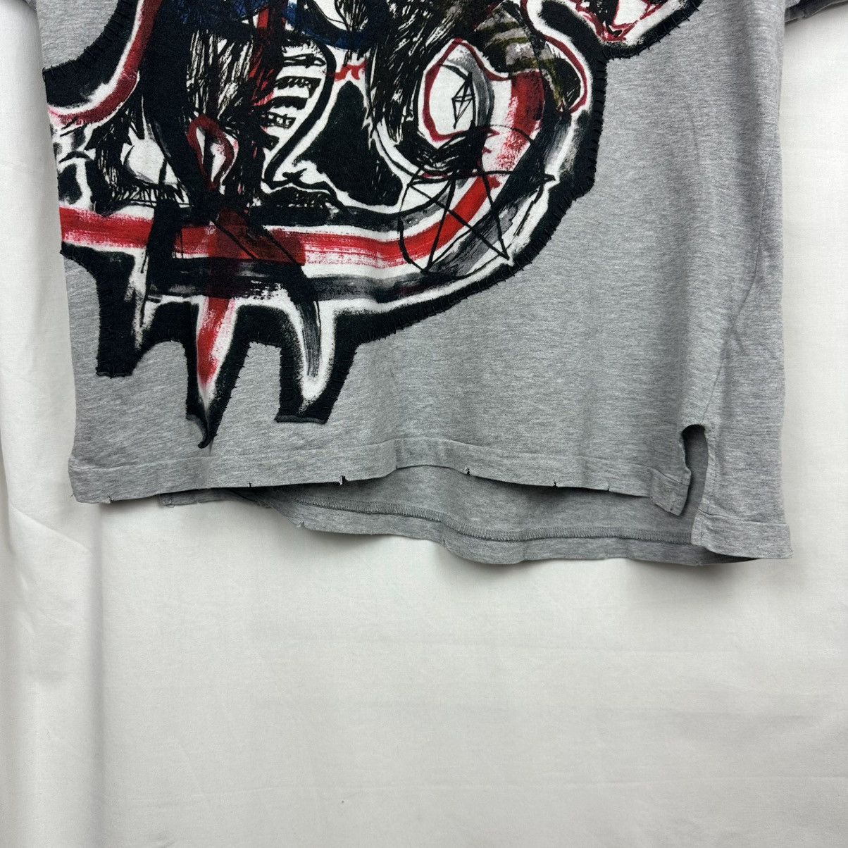 Balmain SS11 Balmain Christophe Decarnin Asymmetric Print Tee Size S / US 4 / IT 40 - 7 Thumbnail