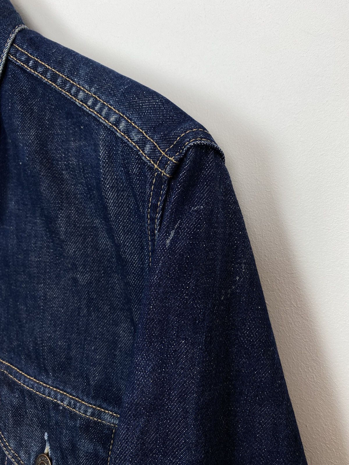 Levi's Vintage Levi’s Navy Blue Denim Jacket Buttons 90’s USA Size L / US 10 / IT 46 - 5 Thumbnail