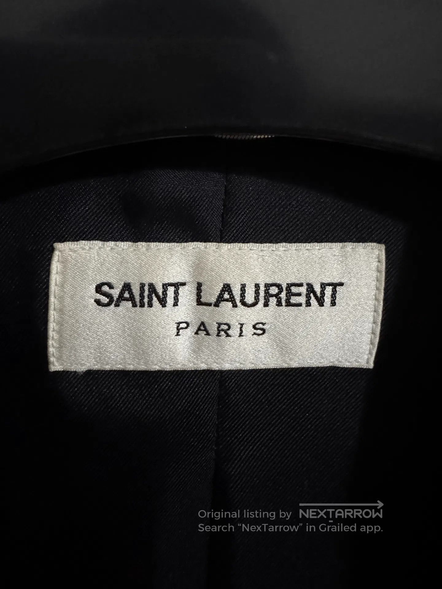 Saint Laurent Paris Saint Laurent Black Satin Tuxedo Jacket. Size US S / EU 44-46 / 1 - 5 Thumbnail