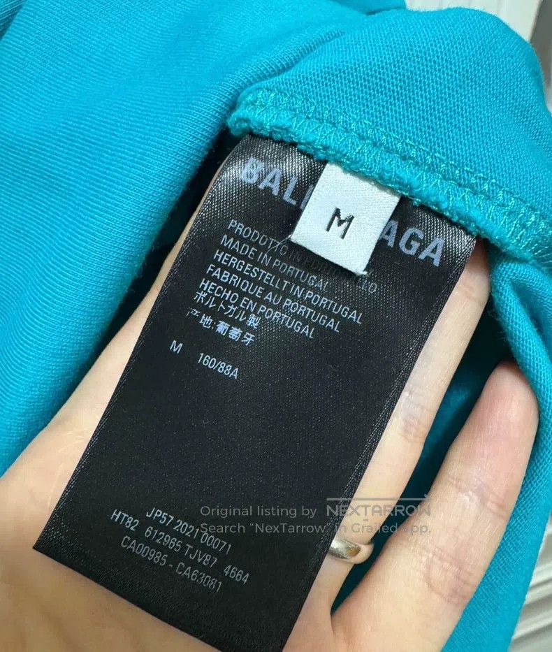 Balenciaga Balenciaga Lake blue embroidered short-sleeve Size US M / EU 48-50 / 2 - 5 Thumbnail