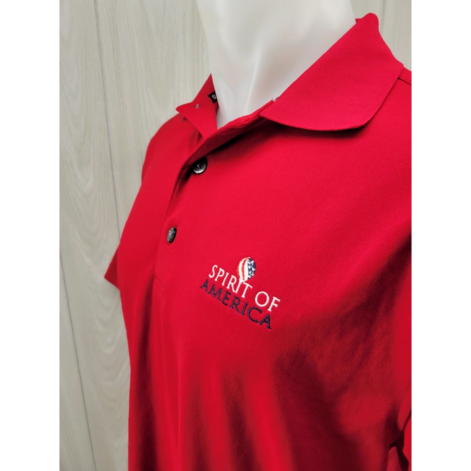 Footjoy FootJoy Golf Polo Men's M Red Spirt of America Daikin Embroidered Logo Athletic Short Sleeve Shirt Sports Golf Brand FJ Regular Size US M / EU 48-50 / 2 - 3 Thumbnail