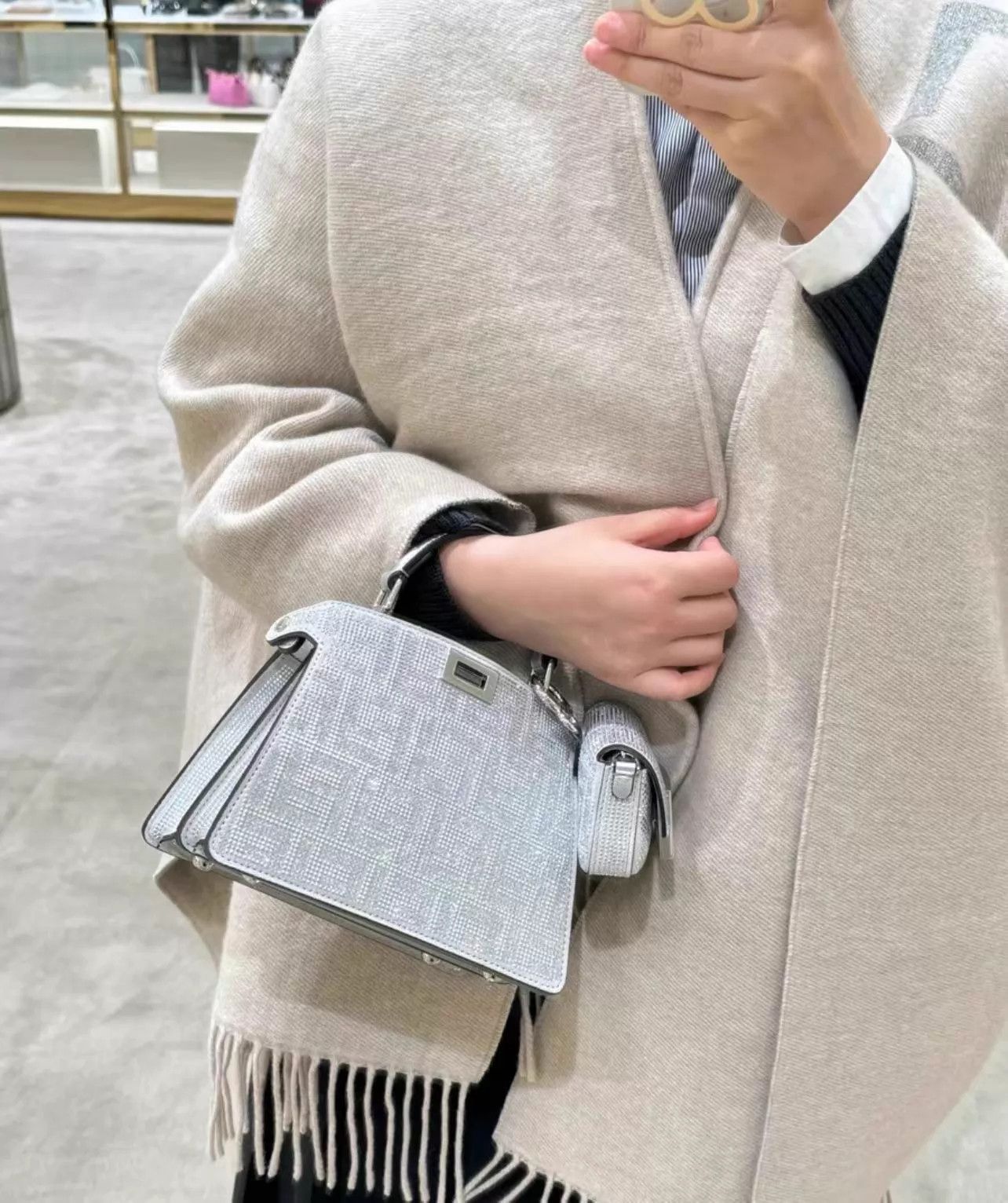 Fendi FENDI Crystal Peekaboo Mini 24 Xmas Limited New AH275 Size ONE SIZE - 2 Thumbnail
