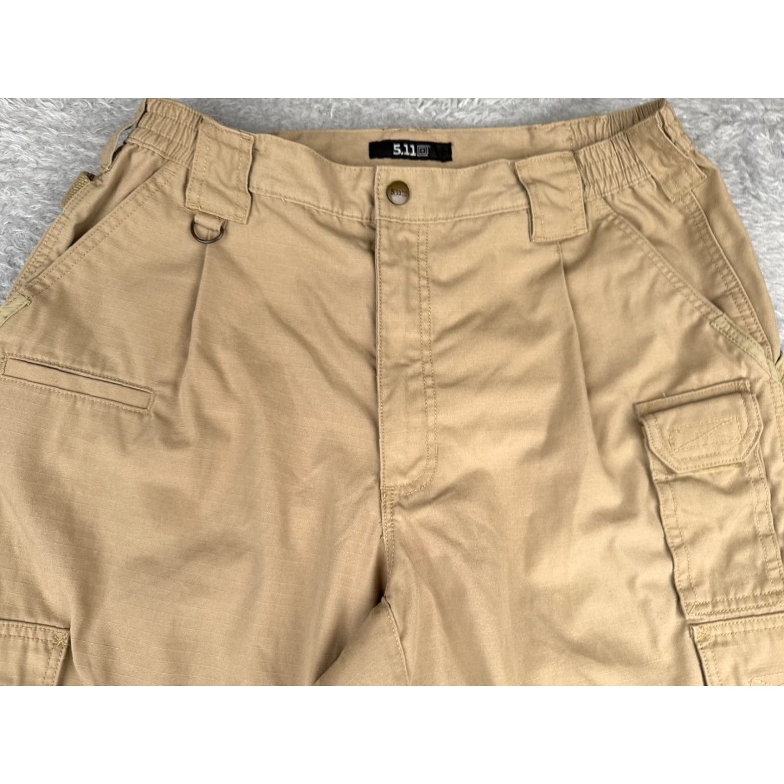 Vintage 5.11 Tactical Pants Men 36 Beige Cargo Double Knee Rip-Stop Fabric LEO EMT 36x30 Size US 36 / EU 52 - 4 Thumbnail