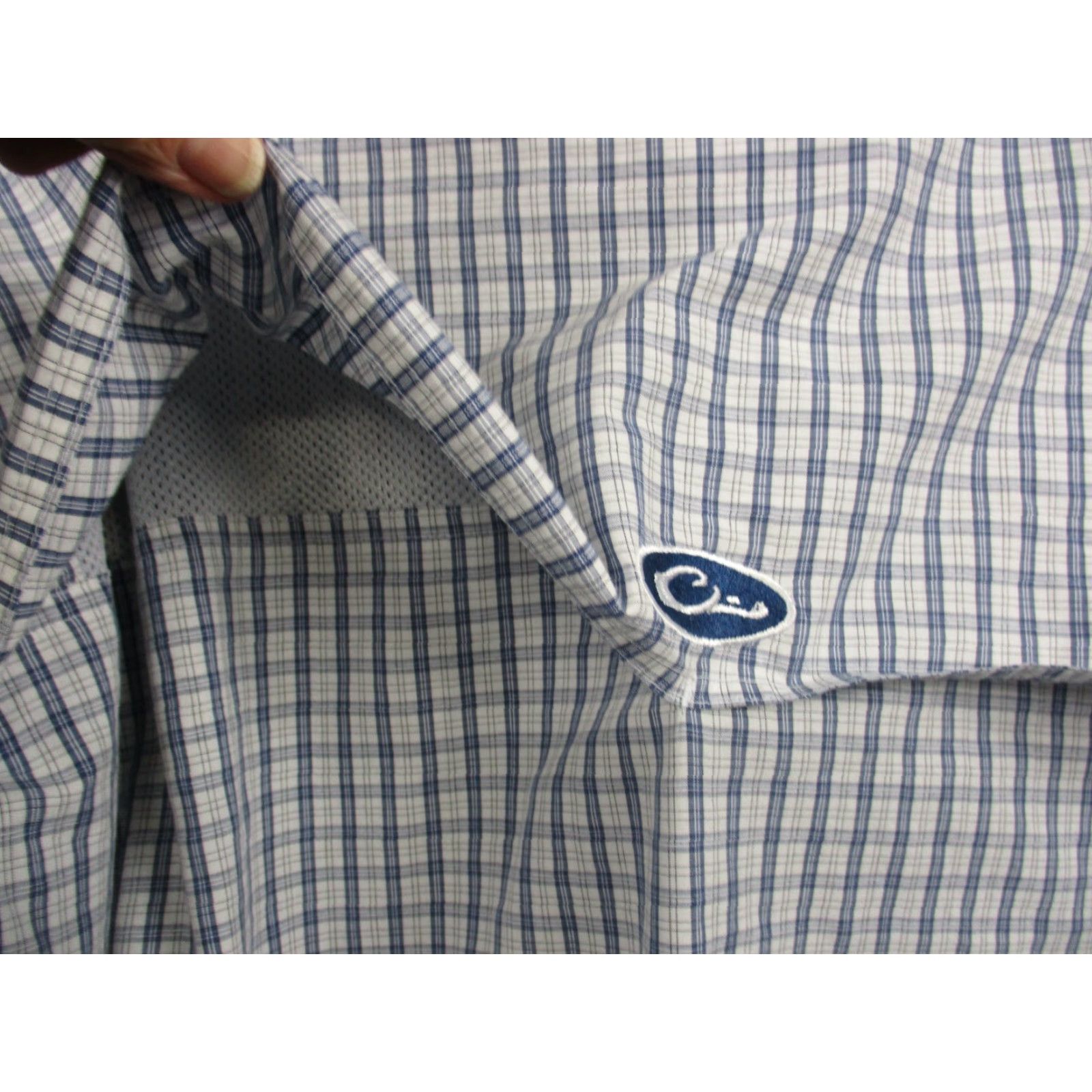 Vintage Drake Waterfowl Mens Shirt 3XL Blue Long Sleeve Breathable Vented Fish Breathing Size US XXL / EU 58 / 5 - 7 Thumbnail