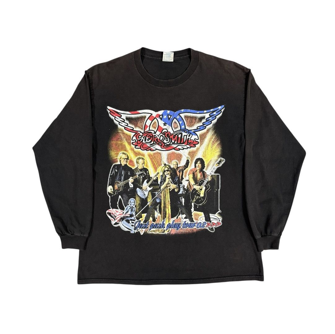 Band Tees Vintage 2002 Aerosmith Sorayama Longsleeve Size US L / EU 52-54 / 3 - 3 Thumbnail