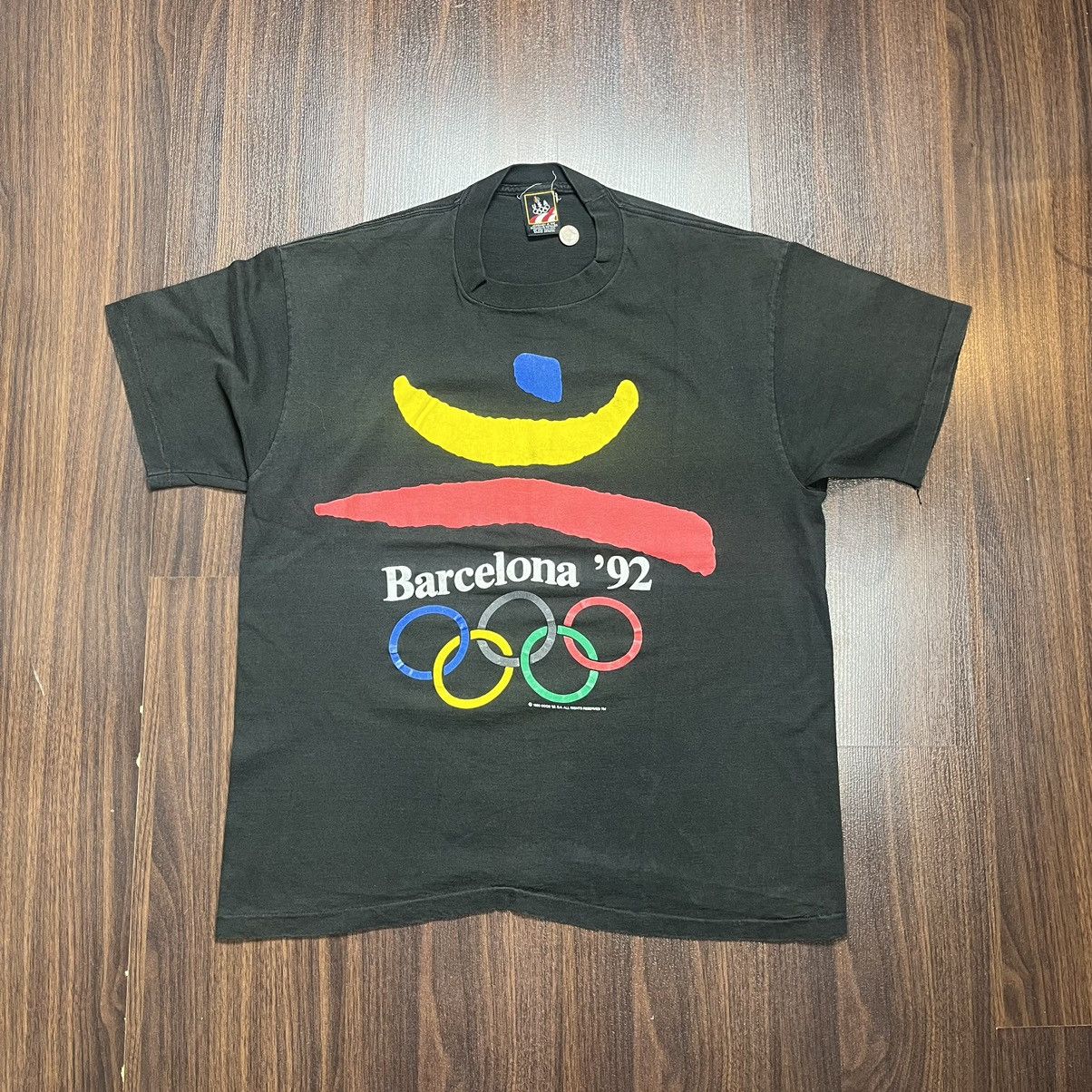 Other USA vintage Barcelona 92’ black t-shirt L Size US L / EU 52-54 / 3 - 1 Thumbnail