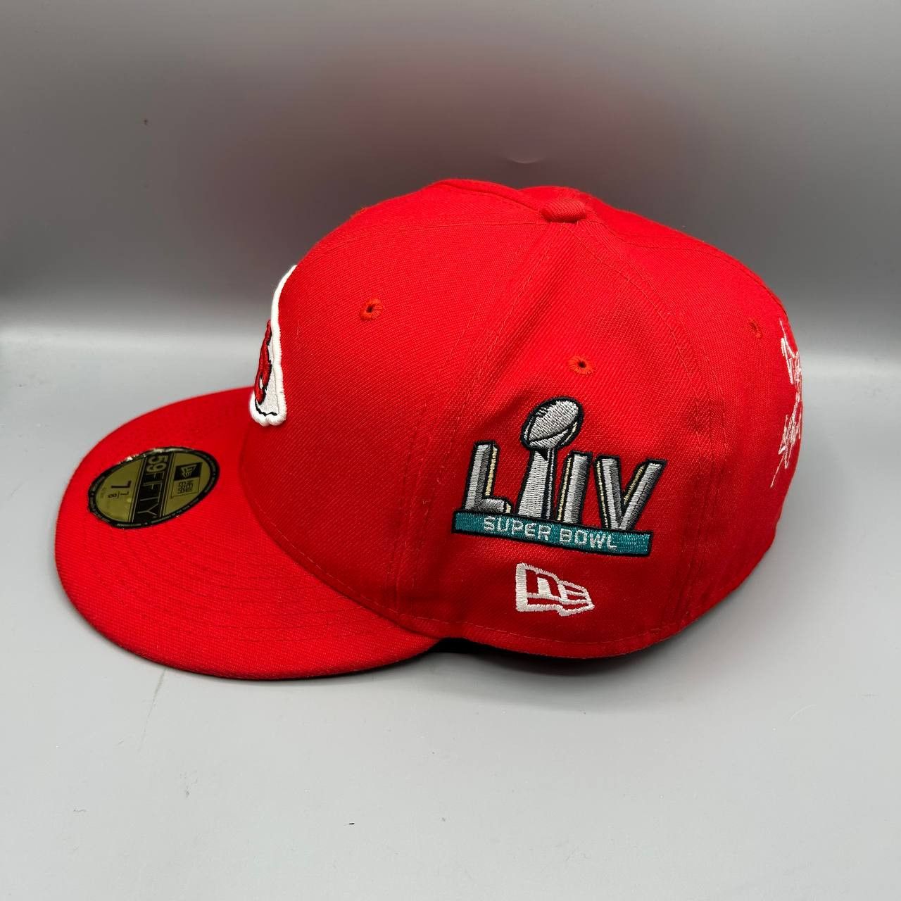 New Era Kansas City Chiefs Hat Men 7 7/8 Super Bowl NFL Fitted Cap Size ONE SIZE - 4 Thumbnail