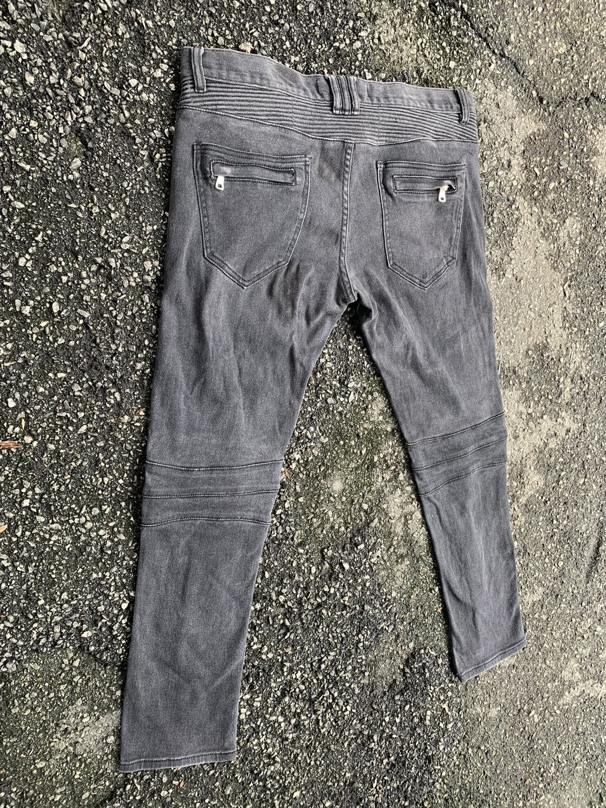 Other Distressed 8IGHTH/DSTRKT Multizipper Biker Streching Denim Size US 37 - 7 Thumbnail