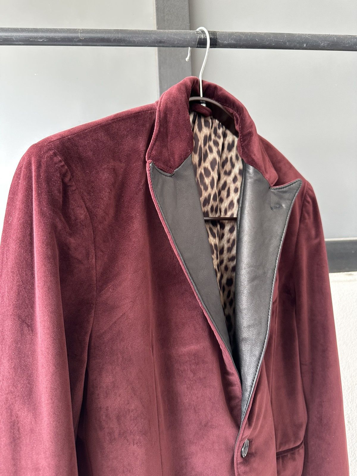 JACKROSE 00's Jackrose Luv Maison burgundy trim leather blazer Size US M / EU 48-50 / 2 - 13 Thumbnail