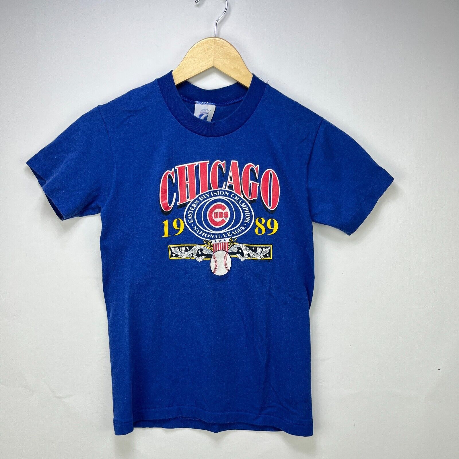 Vintage Vintage 80s Chicago Cubs Logo 7 T Shirt Youth Large Size US L / EU 52-54 / 3 - 1 Thumbnail