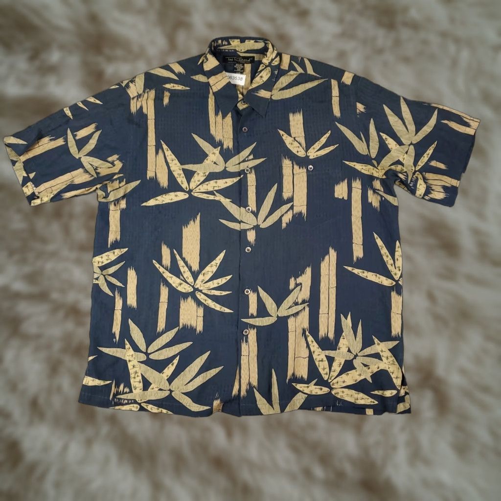 Tori Richard Tori Richard Hawaiian Shirt Men's 2XL Blue Silk Button-Up Short Sleeve Graphic Print Aloha Size US XXL / EU 58 / 5 - 1 Thumbnail