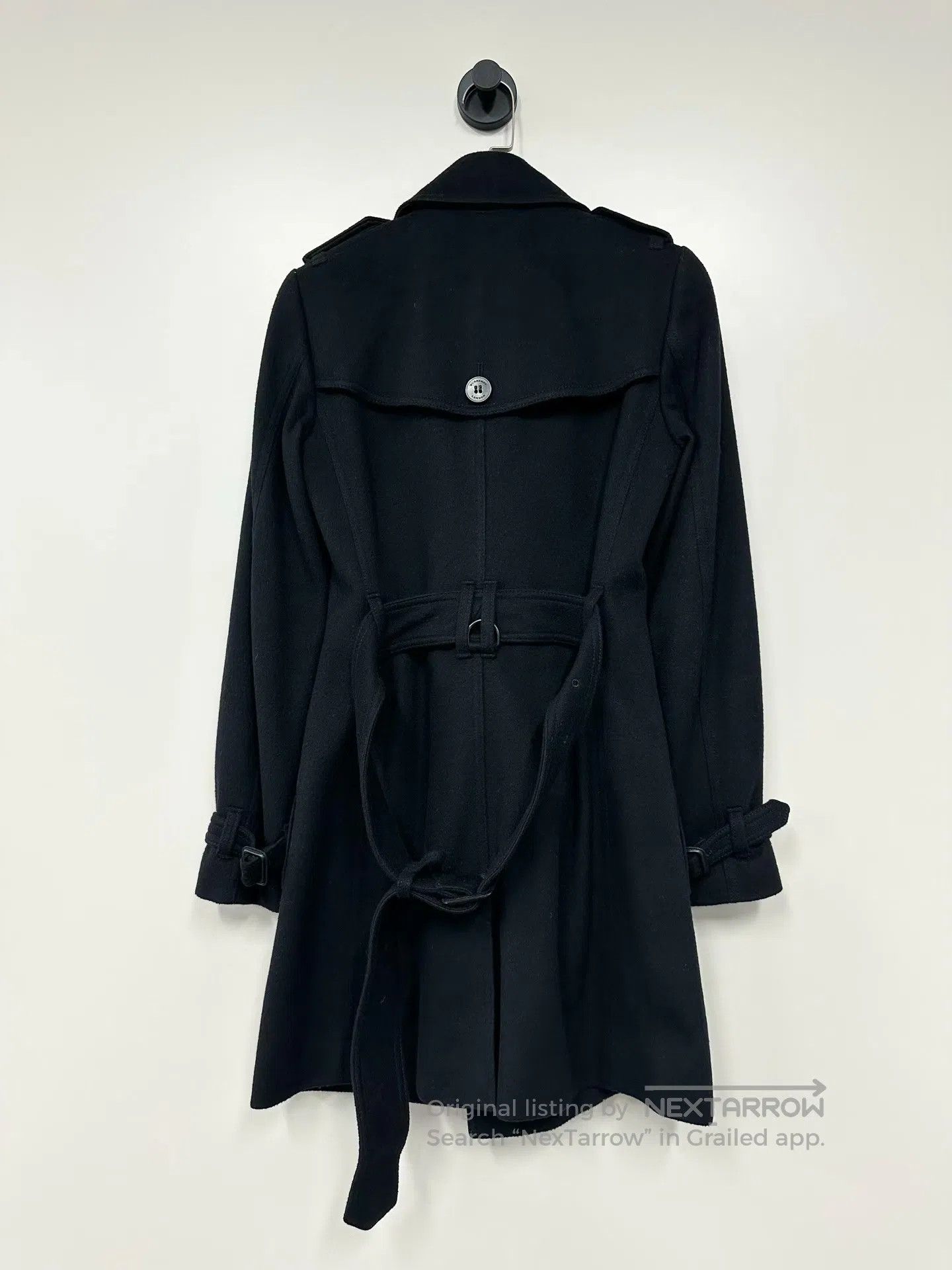 Burberry Burberry Classic Black Double-breasted Wool Overcoat| Size XXL / US 16-18 / IT 52-54 - 2 Thumbnail