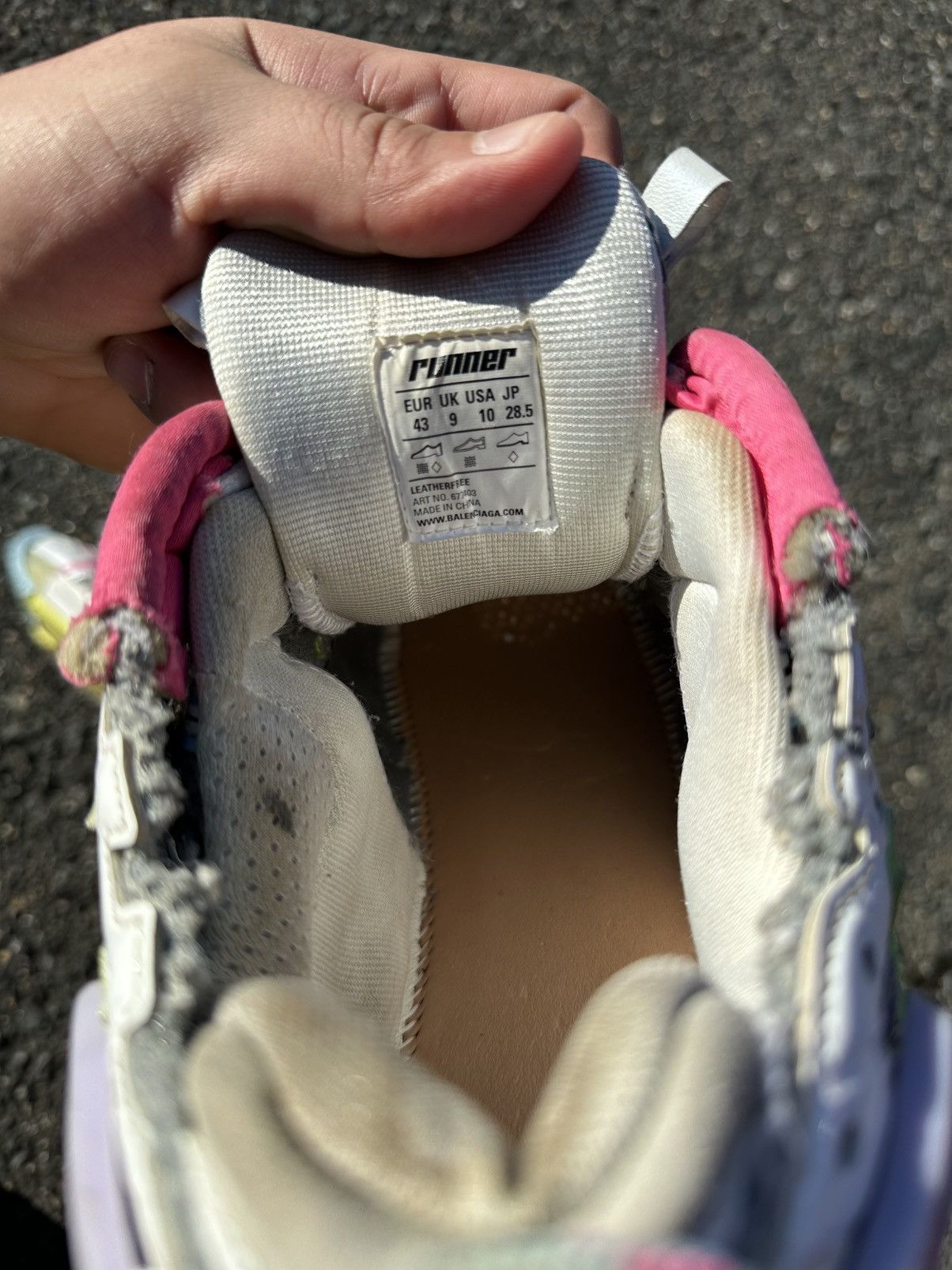 Balenciaga Balenciaga Runner White/Pink Size US 10 / EU 43 - 6 Thumbnail