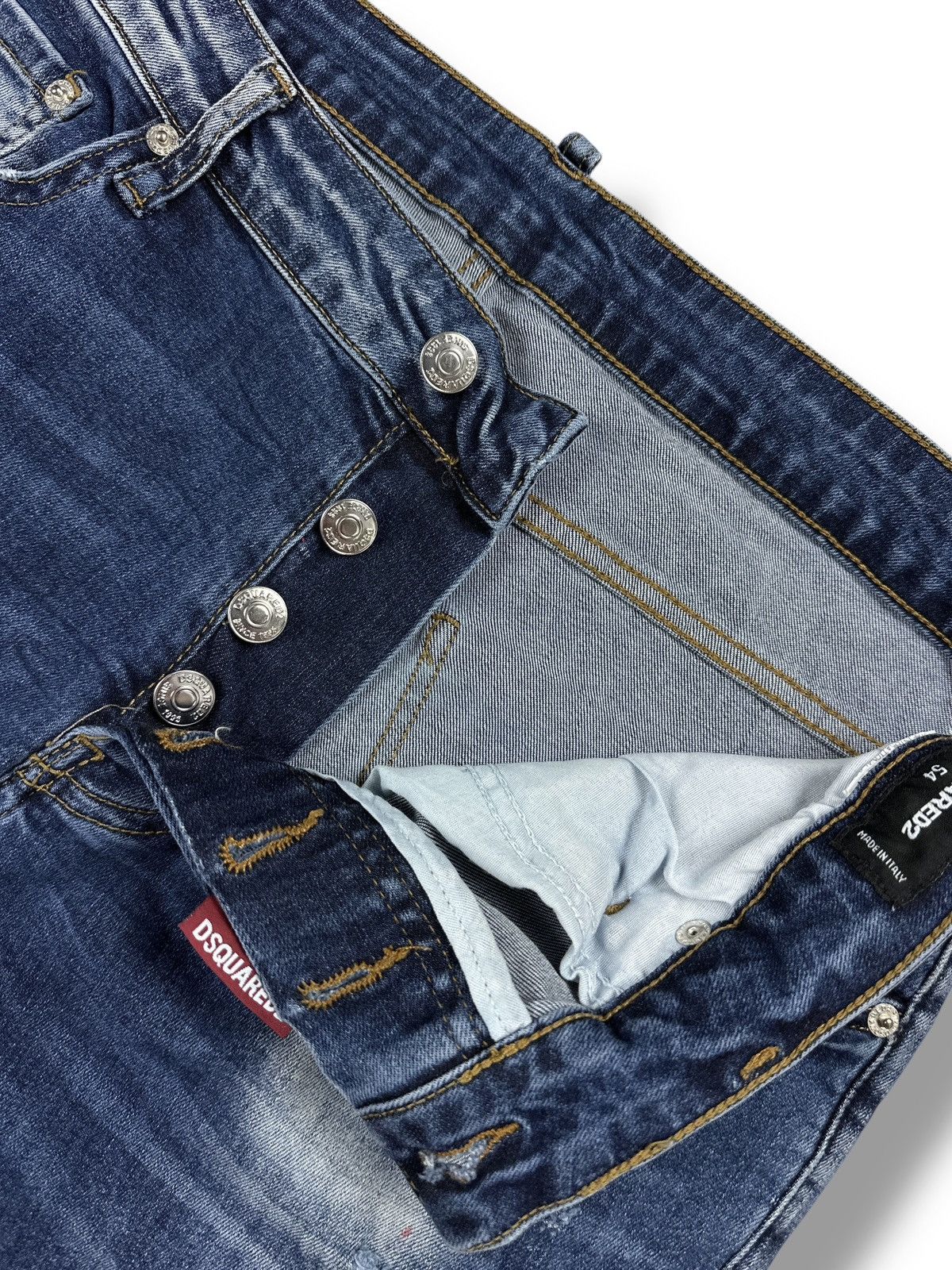 Dsquared2 Dsquared2 Painted Distressed Ripped Skinny Jeans Stratch 54 Size US 38 / EU 54 - 9 Thumbnail