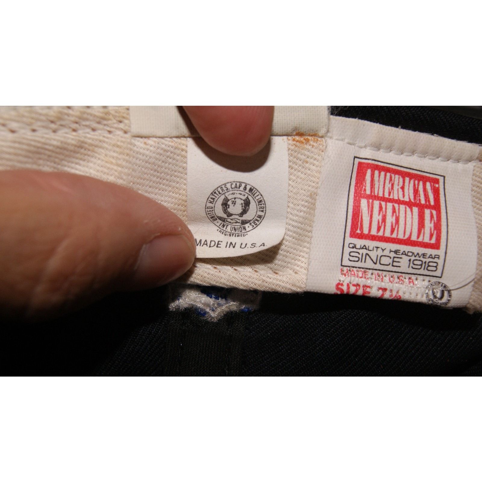American Needle VTG Chicago Bears American Needle Fitted 71/2 Hat Cap USA Size ONE SIZE - 11 Thumbnail