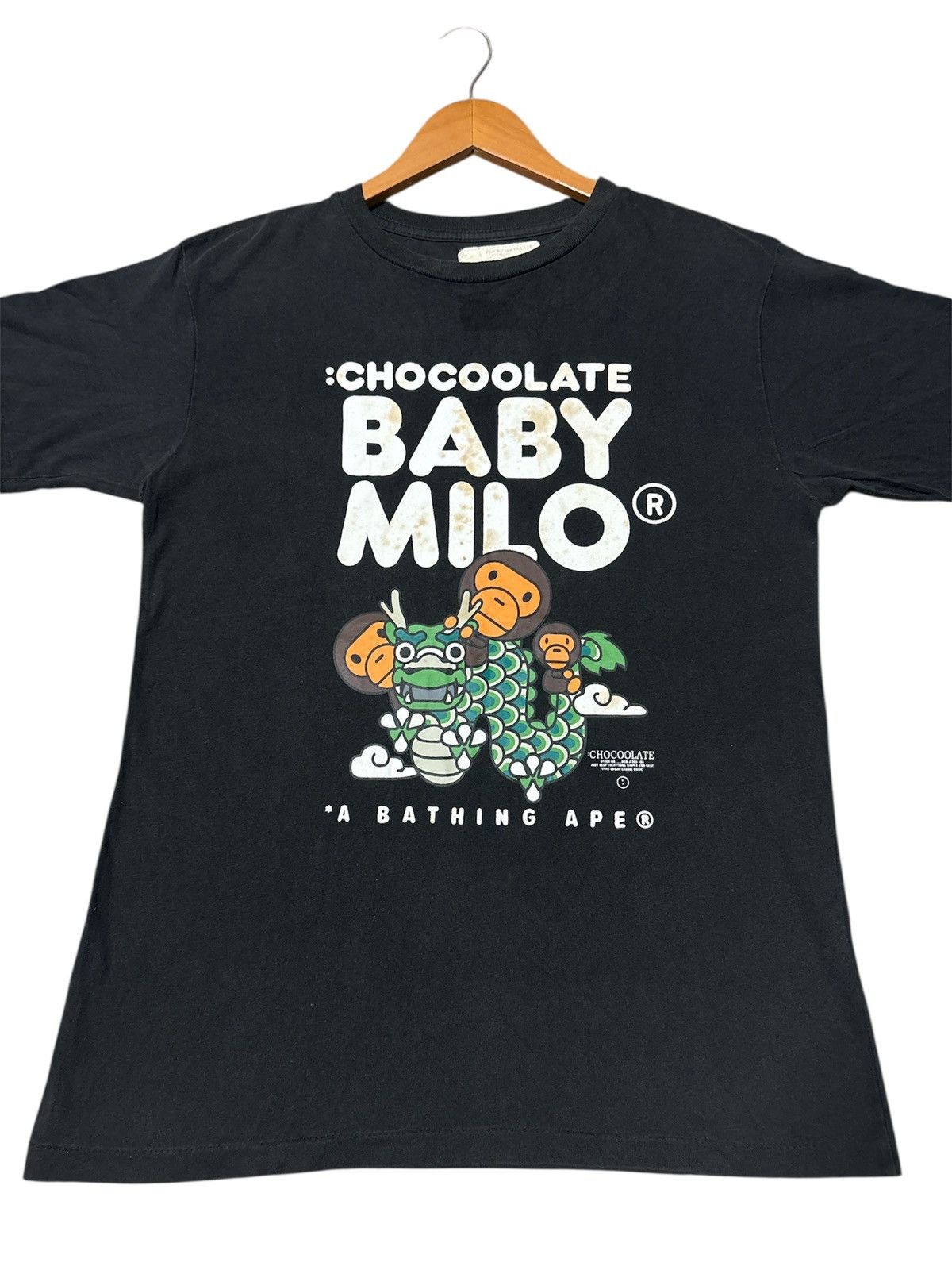 Bape 🔥RARE🔥A BATHING APE X BABY MILO CHOCOOLATE TSHIRT TEE💥 Size US L / EU 52-54 / 3 - 4 Thumbnail
