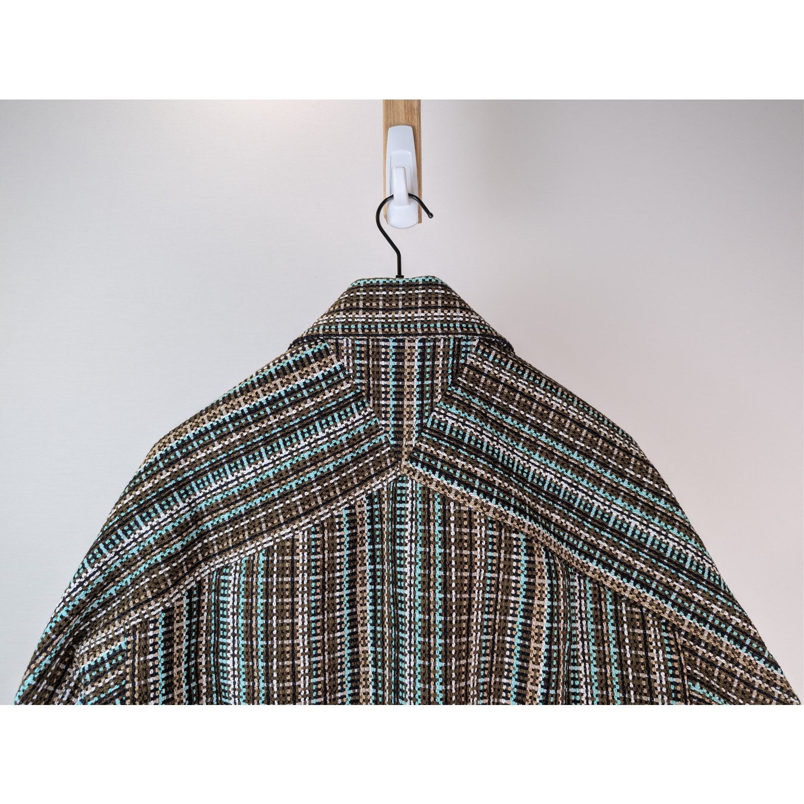 Bottega Veneta o1rshd1 Multicoloured Cotton Check Blouson Jacket in Black Size US M / EU 48-50 / 2 - 14 Thumbnail