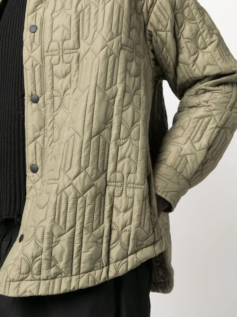 Palm Angels o1y0325 Shell Jacket in Military Green Size US M / EU 48-50 / 2 - 2 Thumbnail
