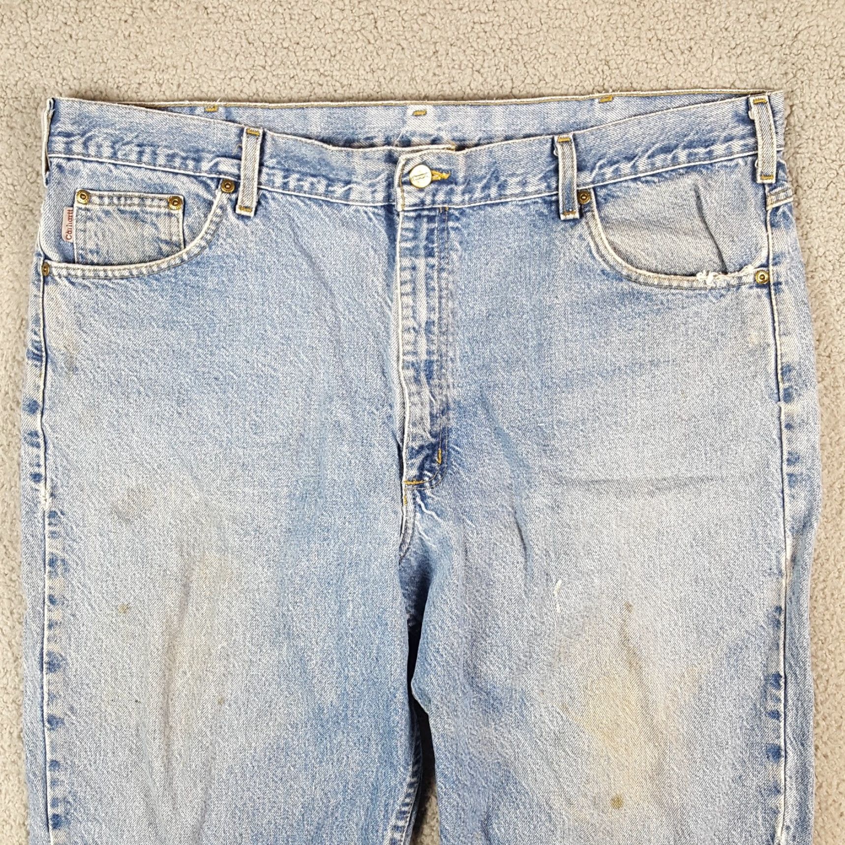 Carhartt VINTAGE Carhartt Men's Jeans 41x29 Relaxed Fit Denim Y2K 90s Grunge Workwear Western Size US 41 - 2 Thumbnail