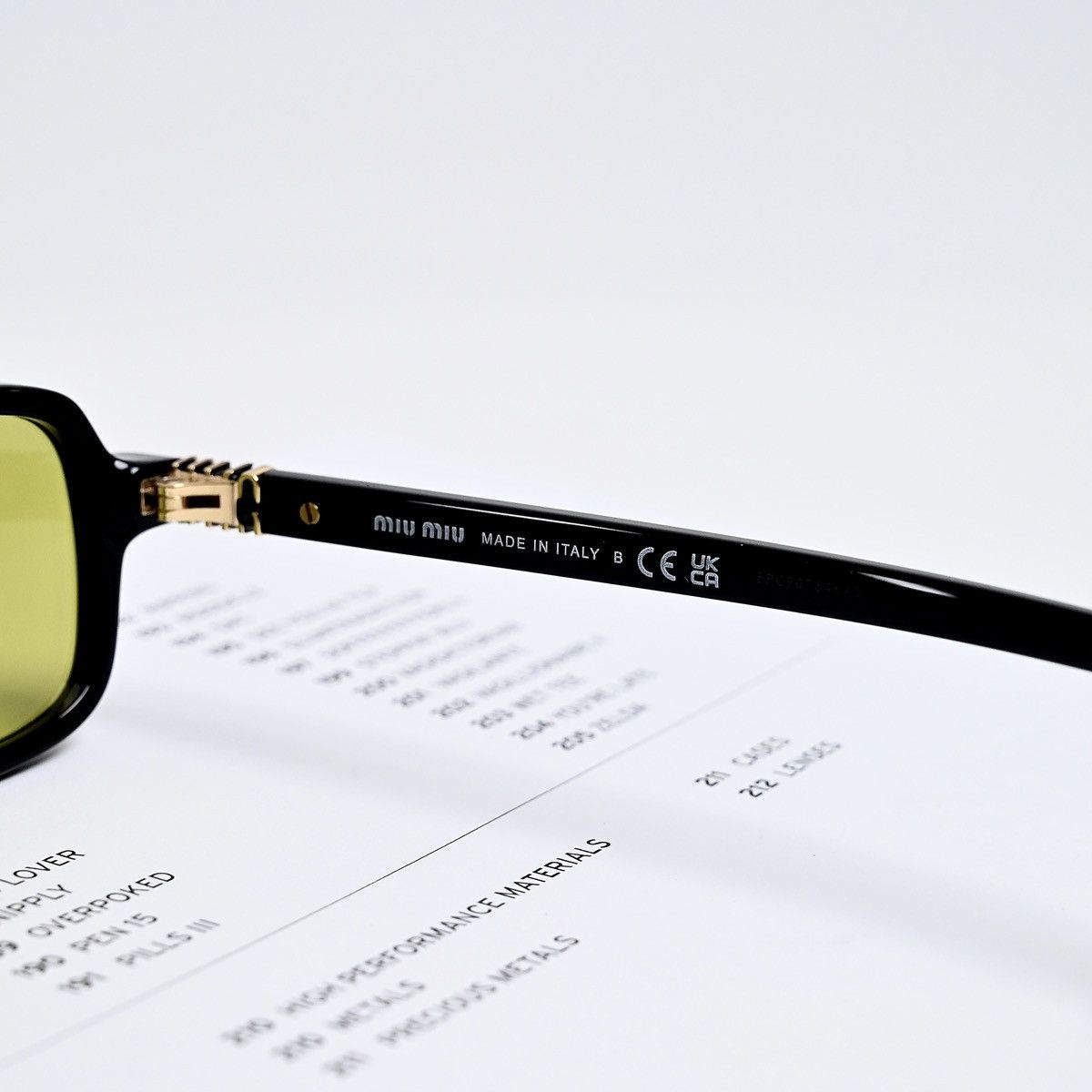 Miu Miu MIU MIU 0MU 11ZS SUNGLASSES Size ONE SIZE - 5 Thumbnail