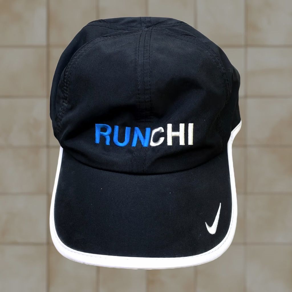 Rip Curl Vintage 2007 Run Chicago Marathon 26.2 Hat Men's Dri-Fit Lightweight Cap Black One Size Adjustable Baseball Cap Mens Baseball Cap Size ONE SIZE - 1 Thumbnail