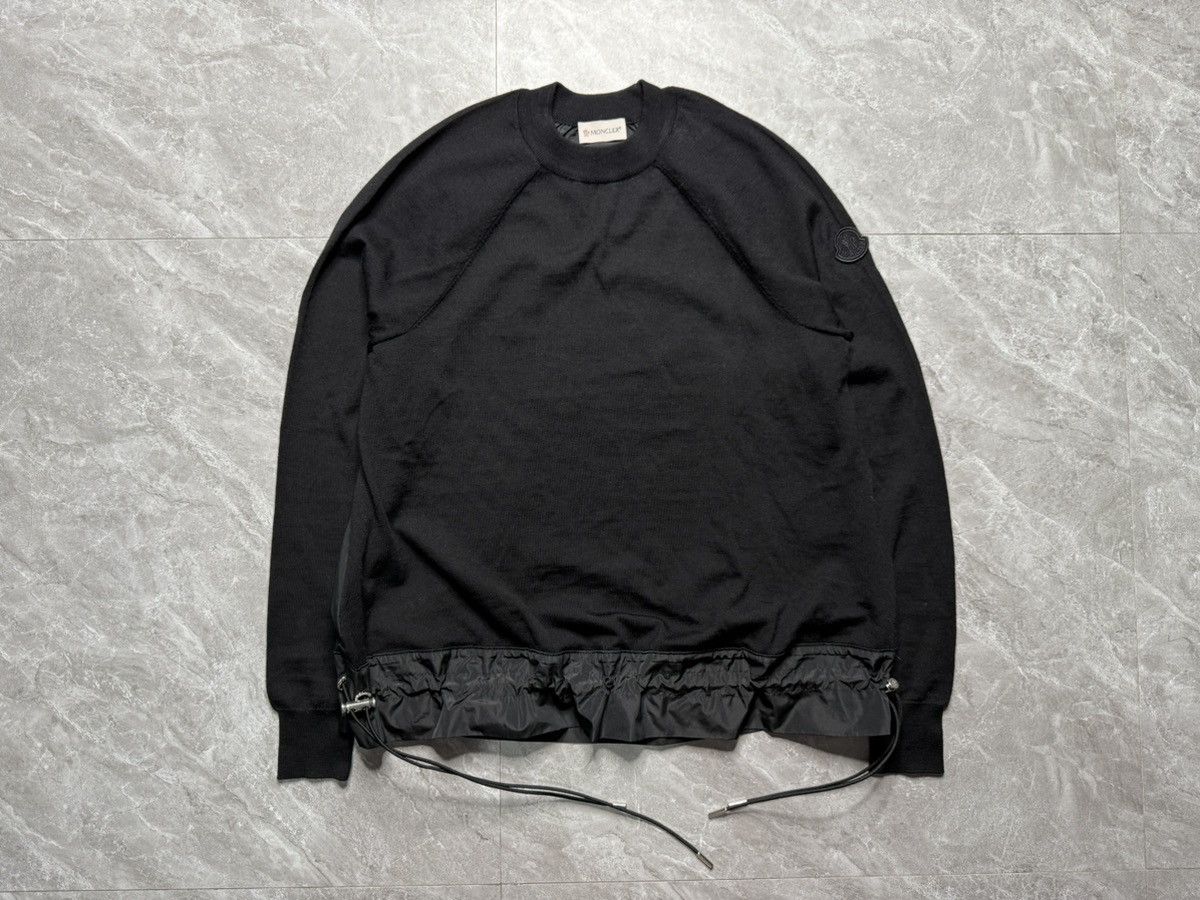 Moncler Moncler Girocollo Tricot Hybrid Wool Nylon Sweater Size S / US 4 / IT 40 - 1 Thumbnail