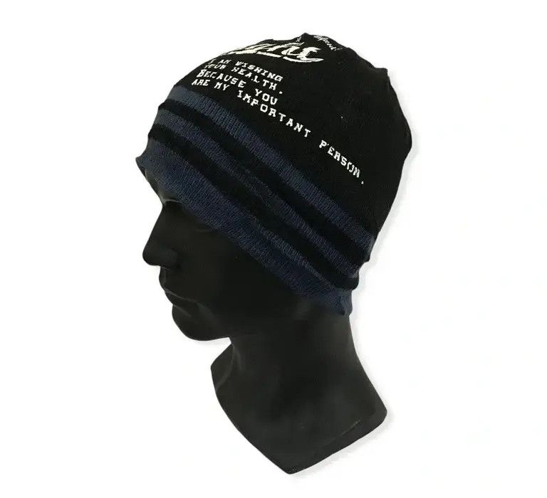Japanese Brand Japanese Brand Spellout Beanie Hat Size ONE SIZE - 2 Thumbnail