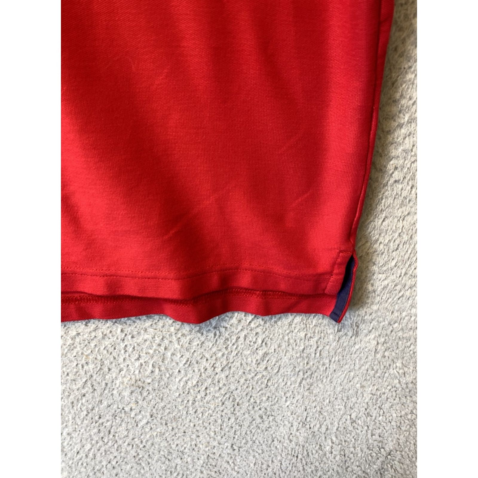 Izod IZOD Advantage Performance Polo Shirt L Red Short Sleeve Mens Polo Shirt Regular Fit Cotton Polyester Casual Sports Golf Outdoor 34-82 Size US L / EU 52-54 / 3 - 3 Thumbnail